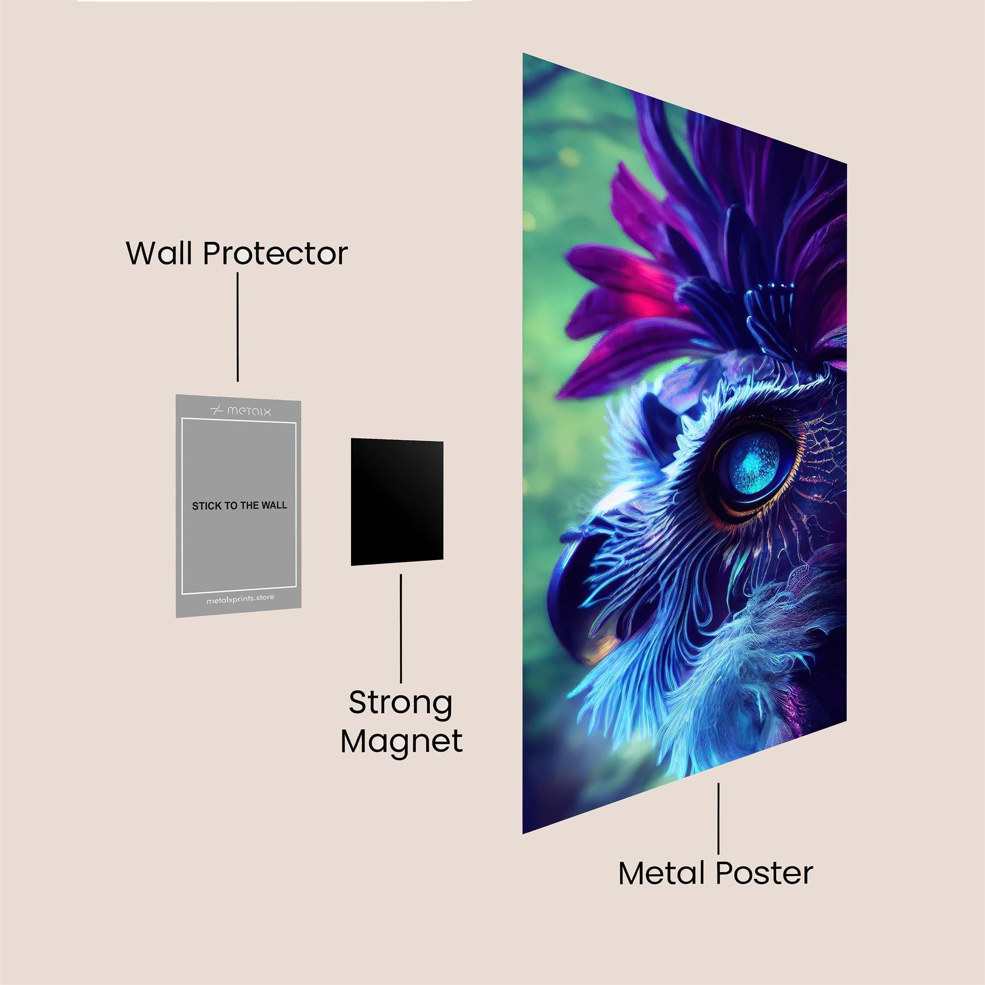 Owl Enigma Safe Wall Magnetic / M
