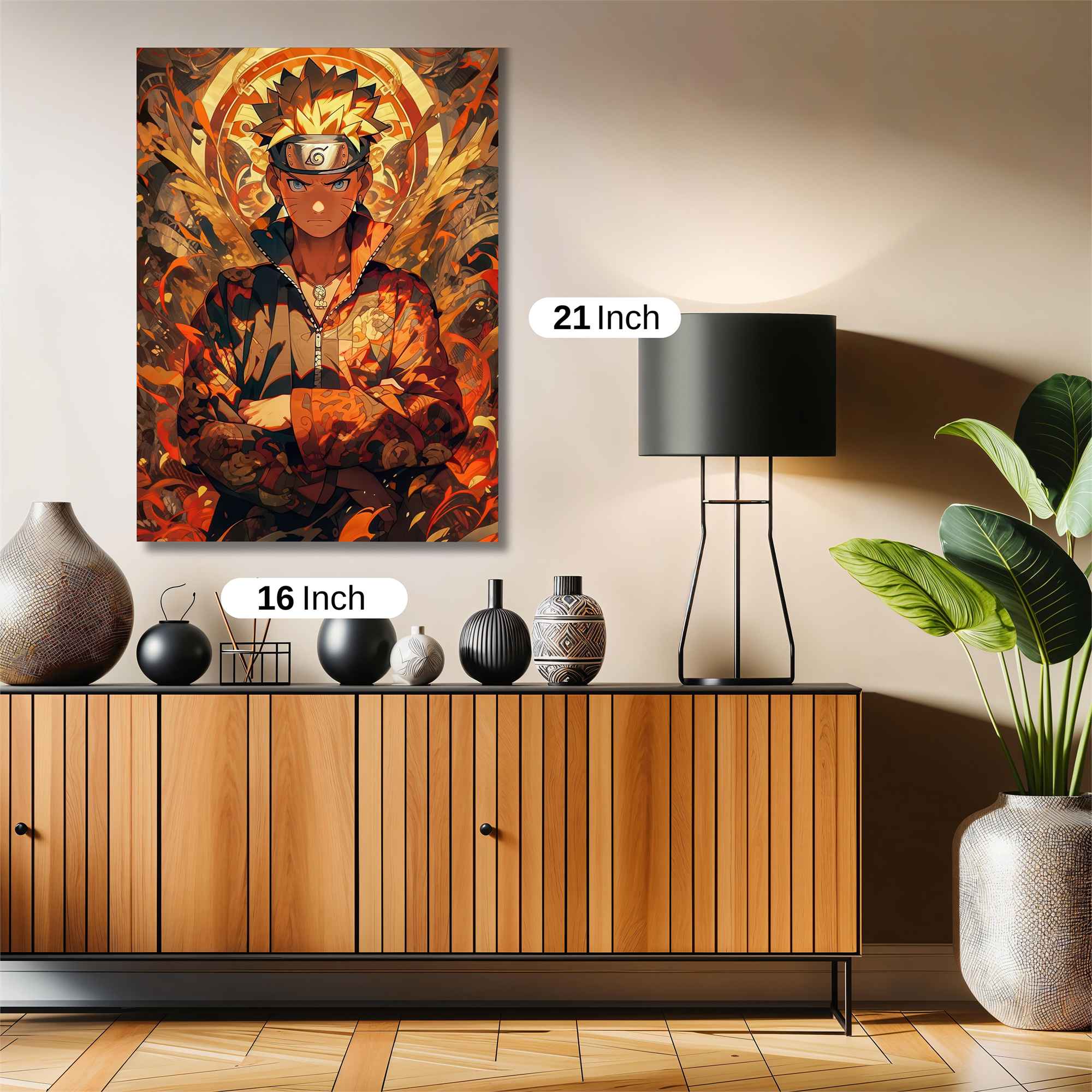 Naruto Fiery Safe Wall Magnetic / M