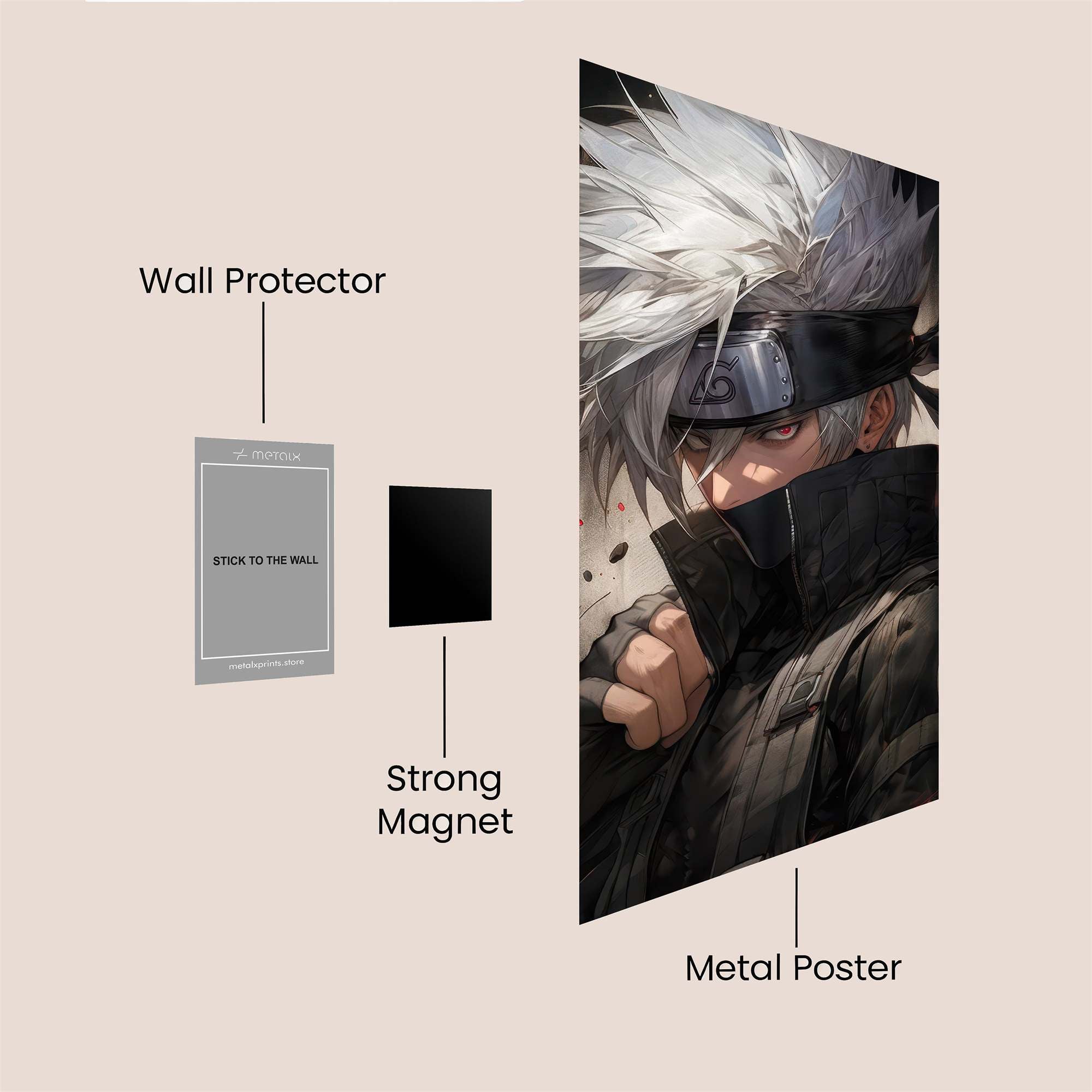 Kakashi Defiant Safe Wall Magnetic / M
