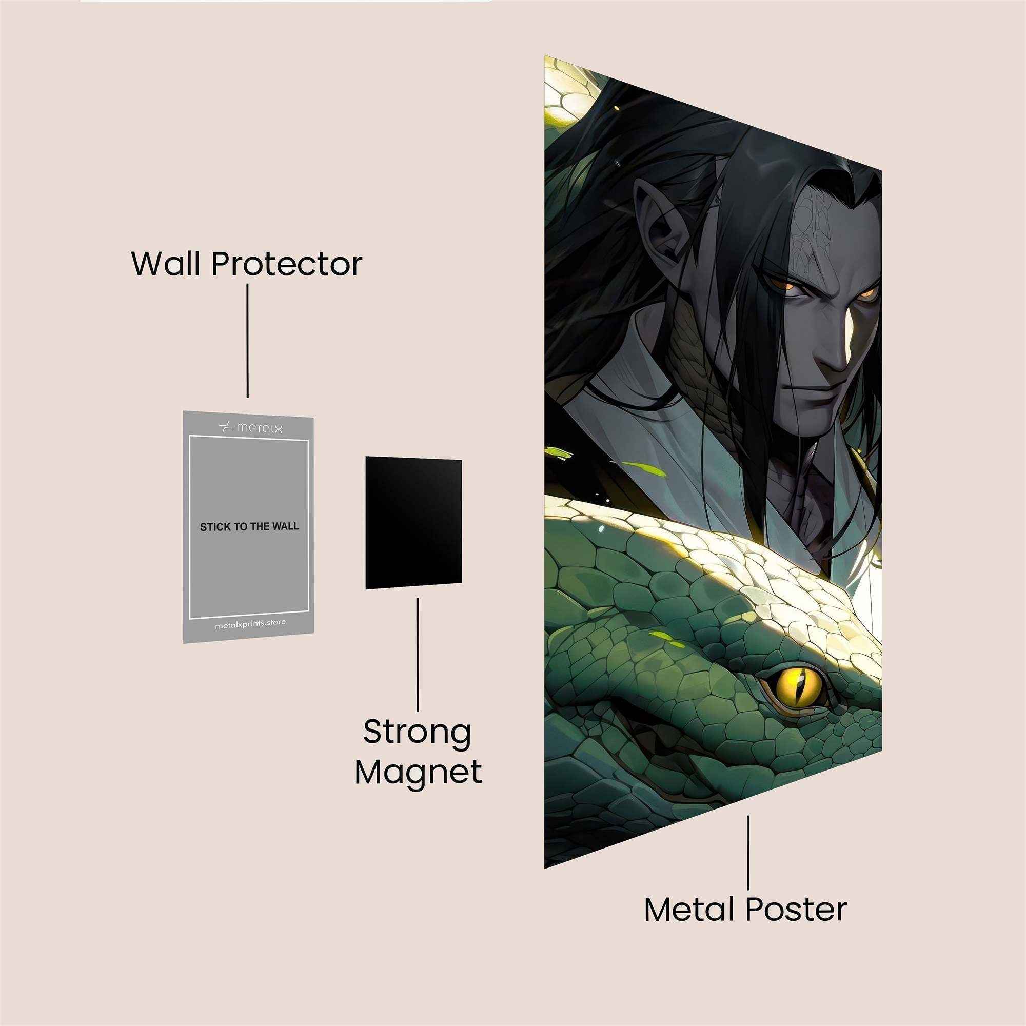 Orochimaru Enigmatic Safe Wall Magnetic / M