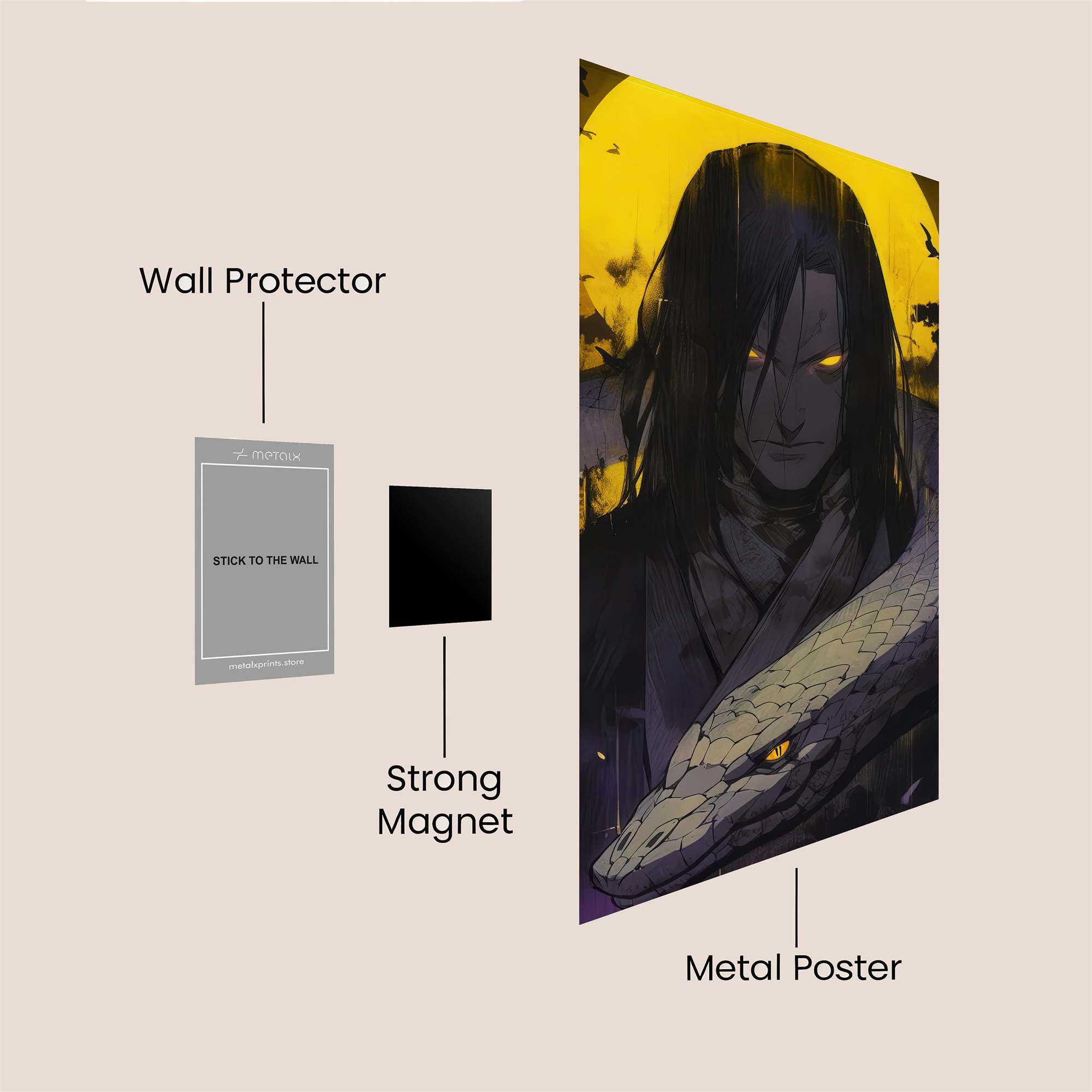 Orochimaru Enigmatic Safe Wall Magnetic / M