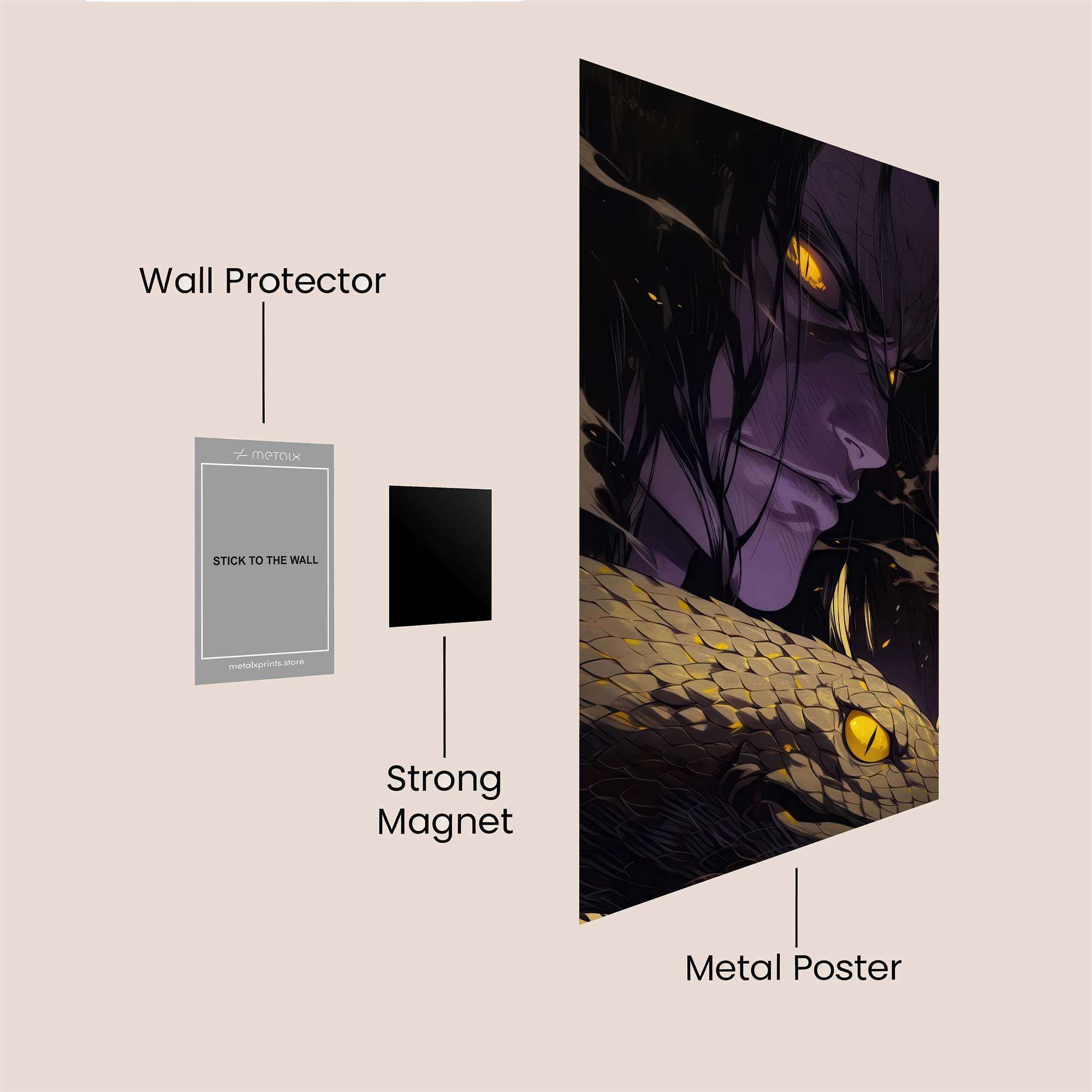 Serpent Wrath Safe Wall Magnetic / M