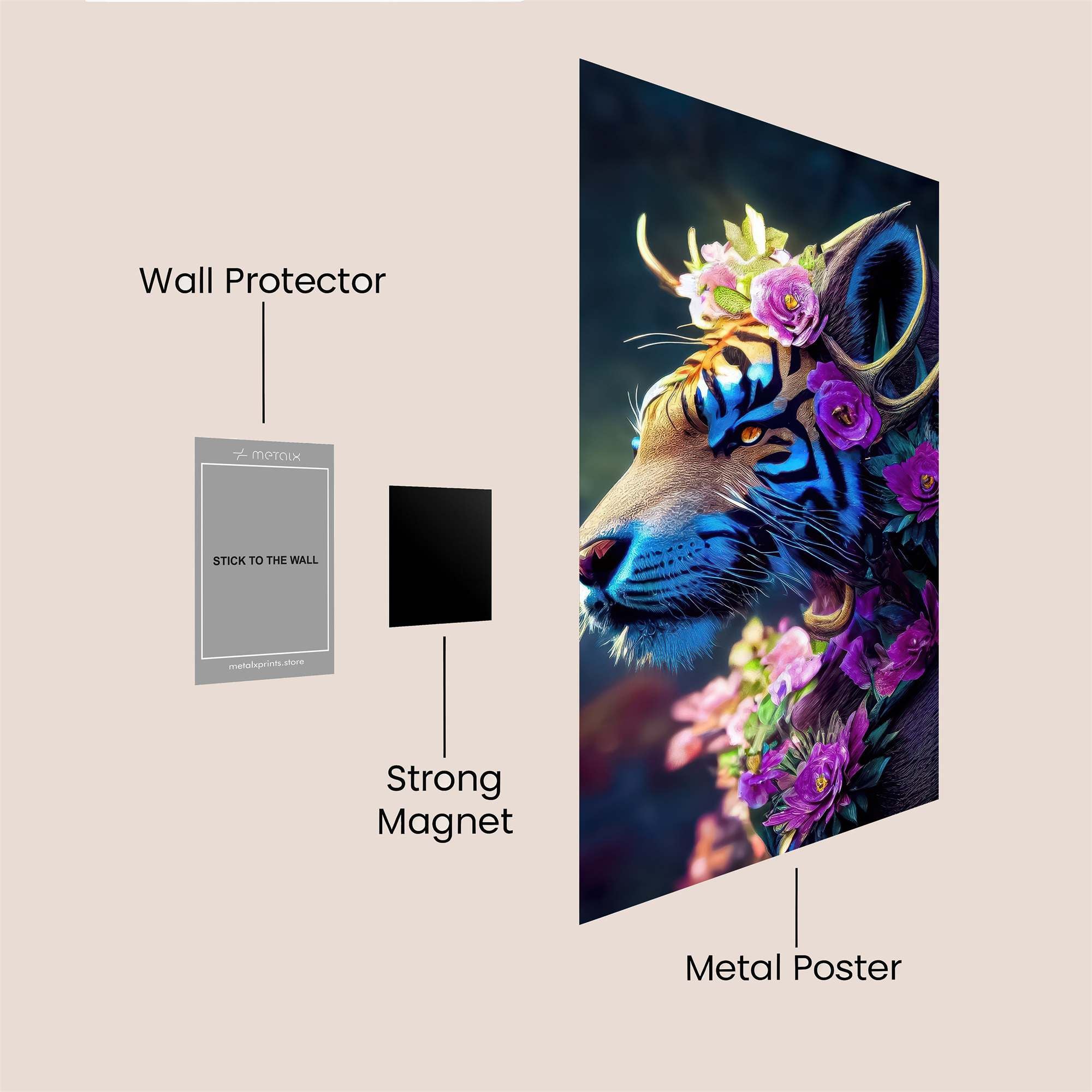 Tiger Enchantment Safe Wall Magnetic / M