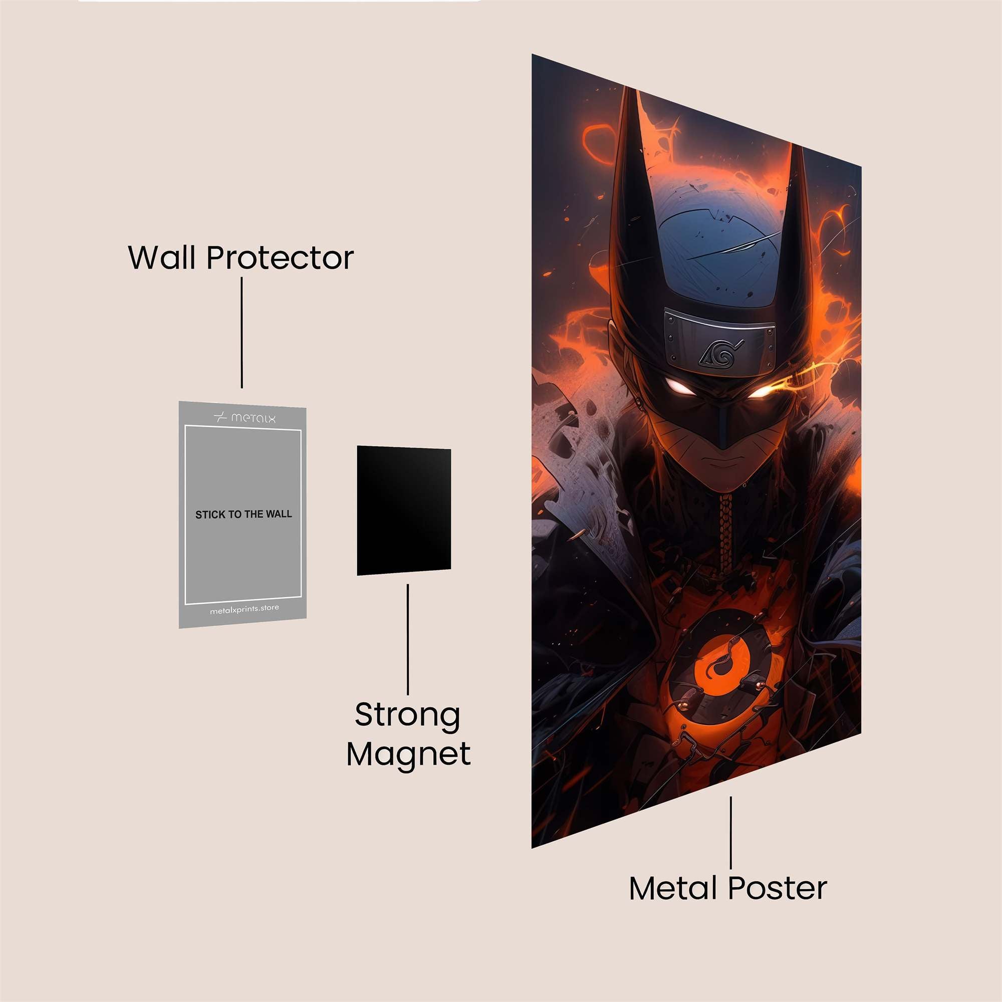 Batman Blaze Safe Wall Magnetic / M