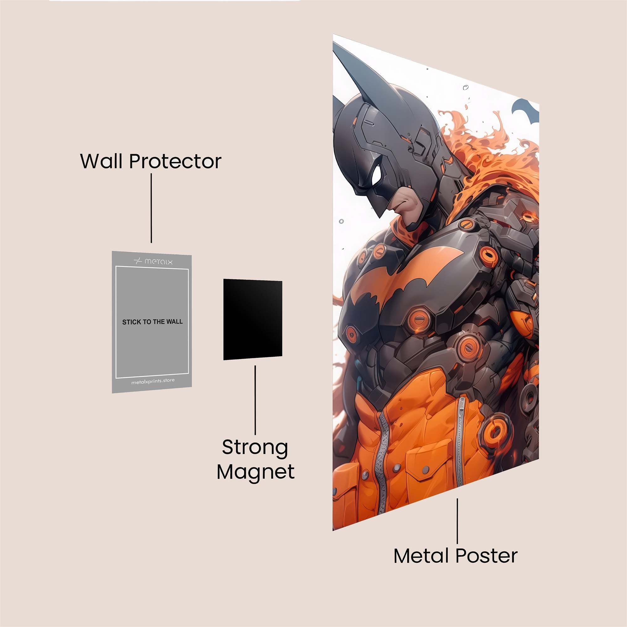 Batman Inferno Safe Wall Magnetic / M