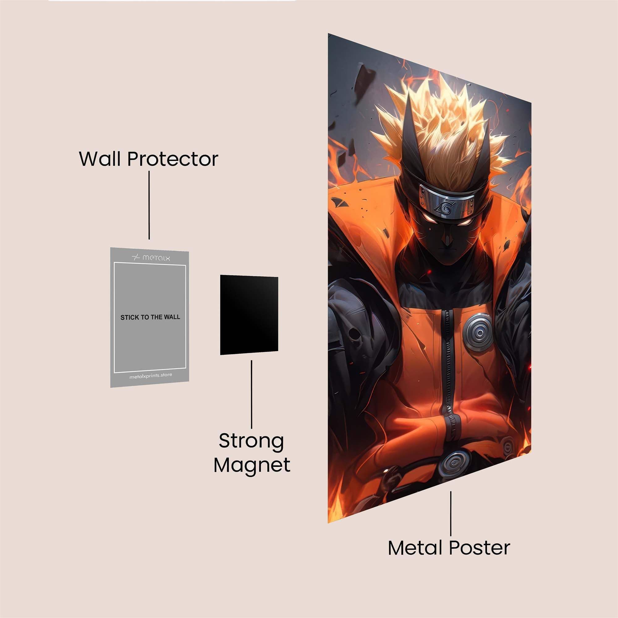 Naruto Inferno Safe Wall Magnetic / M