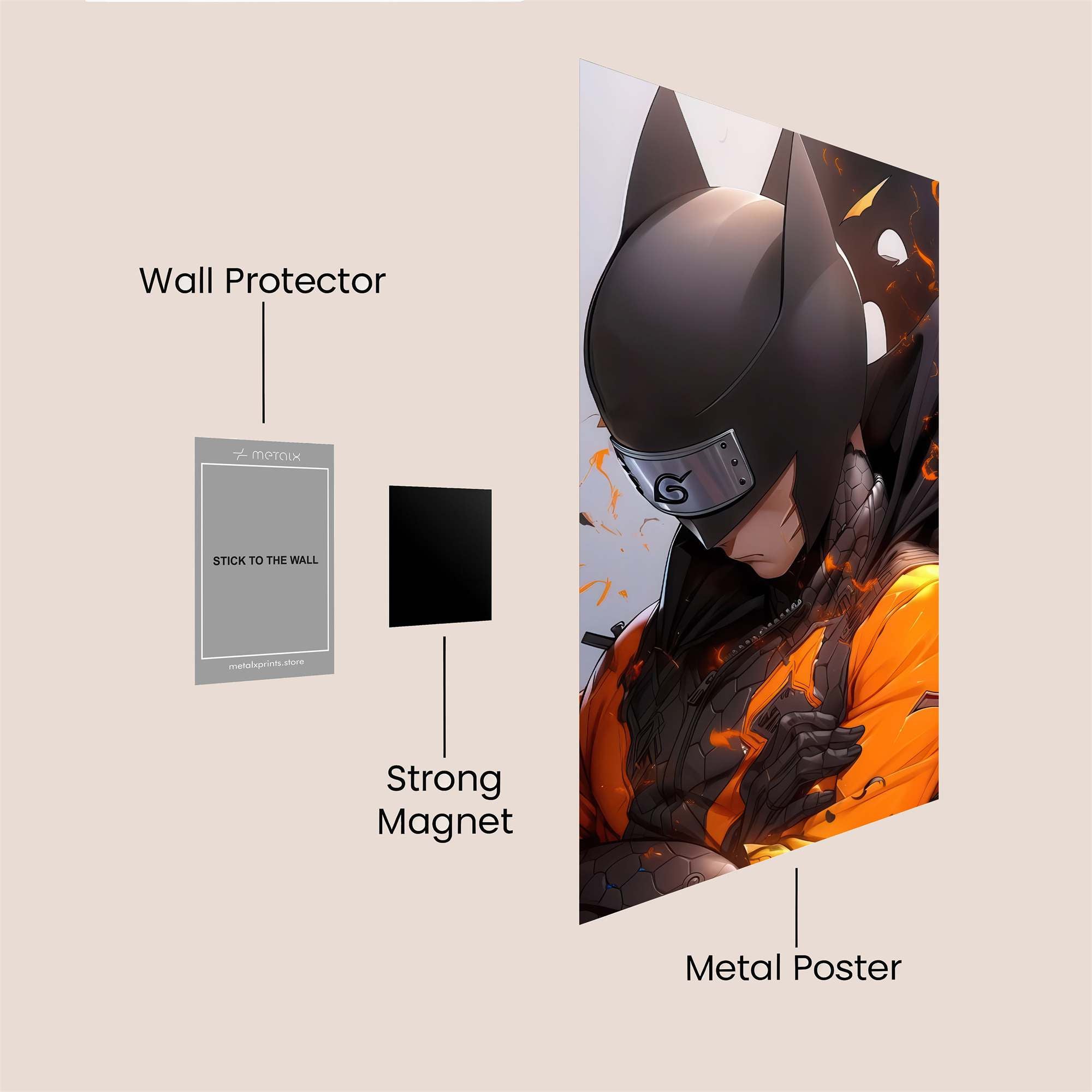 Naruto Dark Safe Wall Magnetic / M