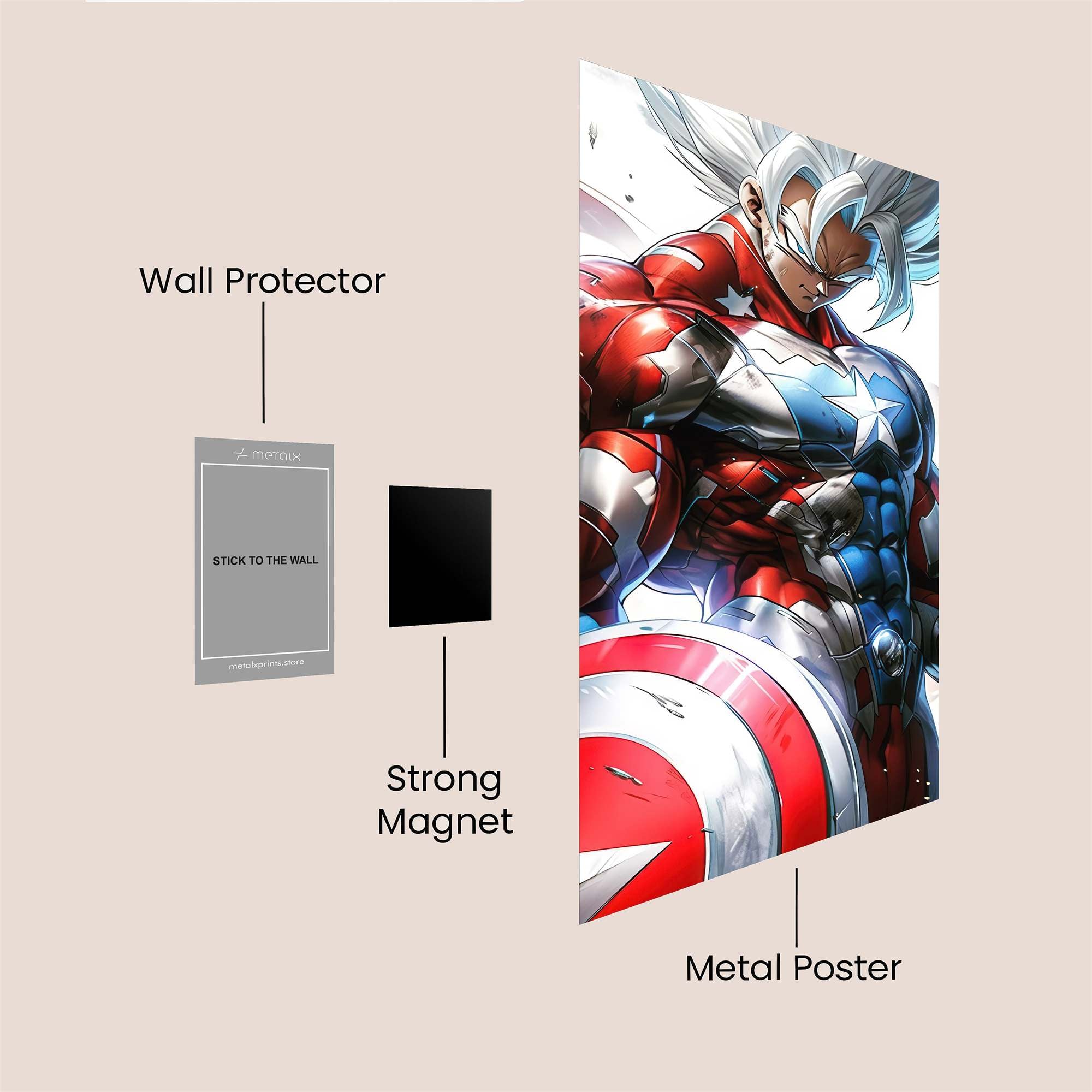 GokuPatriot Safe Wall Magnetic / M