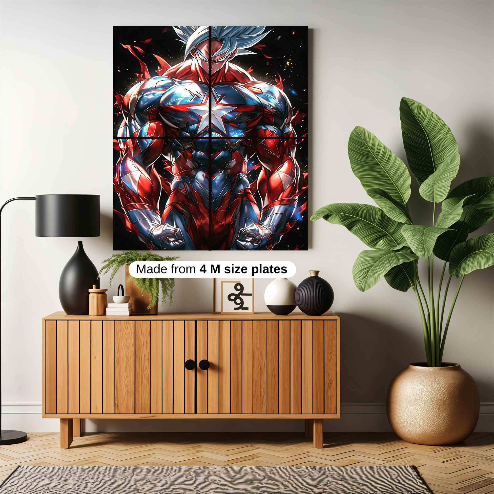 Goku Patriotic Safe Wall Magnetic / M