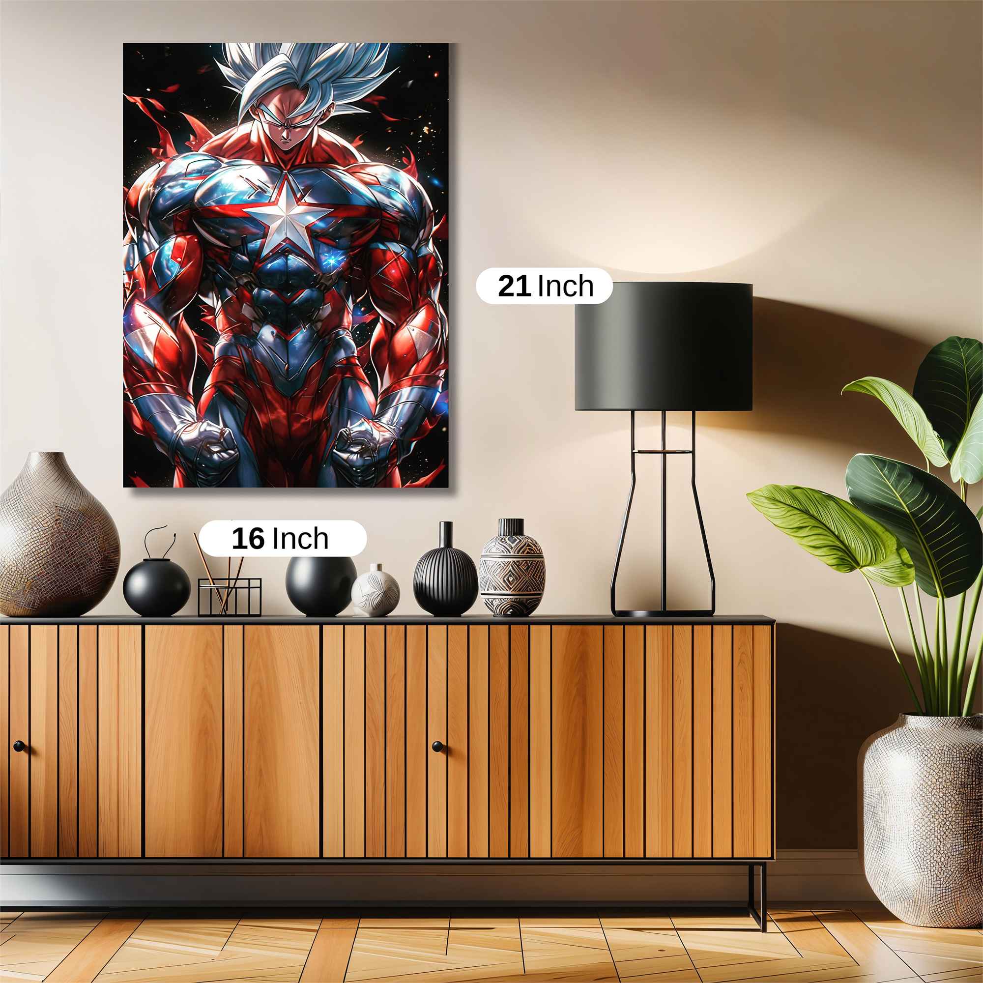 Goku Patriotic Safe Wall Magnetic / M