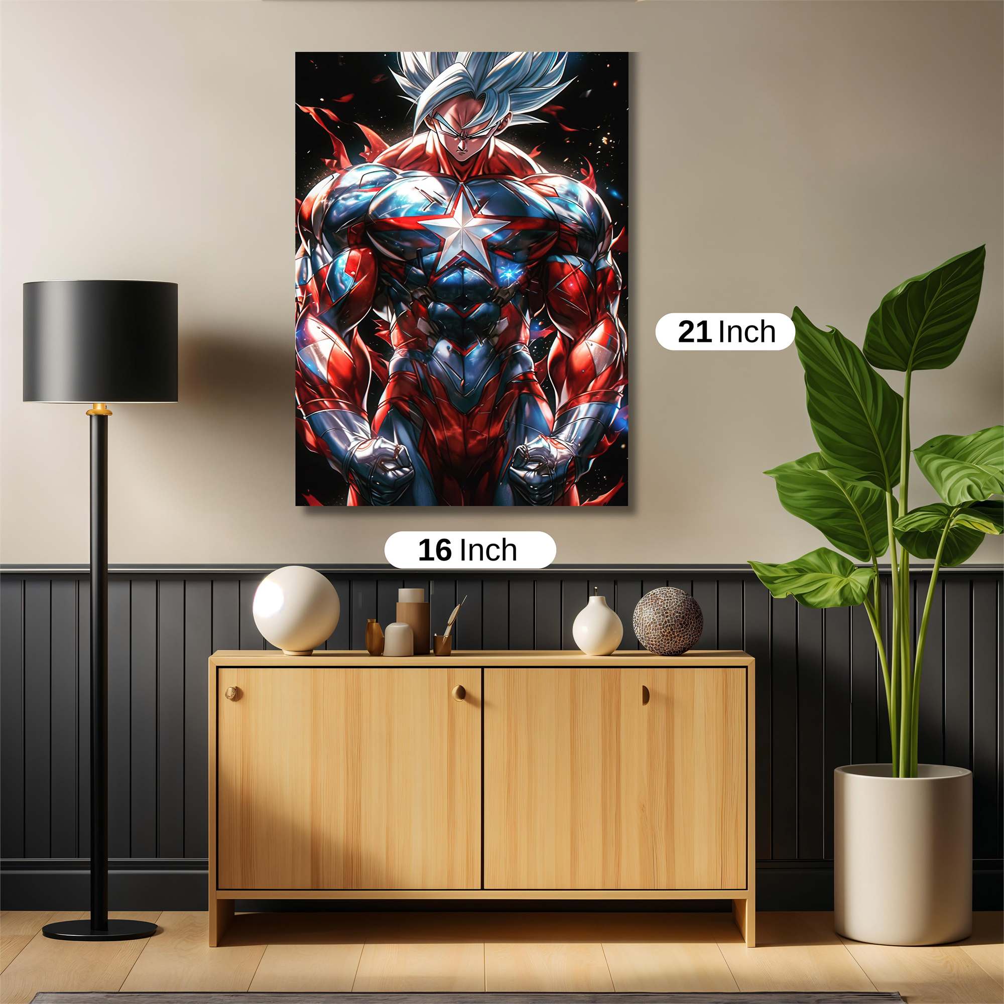 Goku Patriotic Safe Wall Magnetic / M
