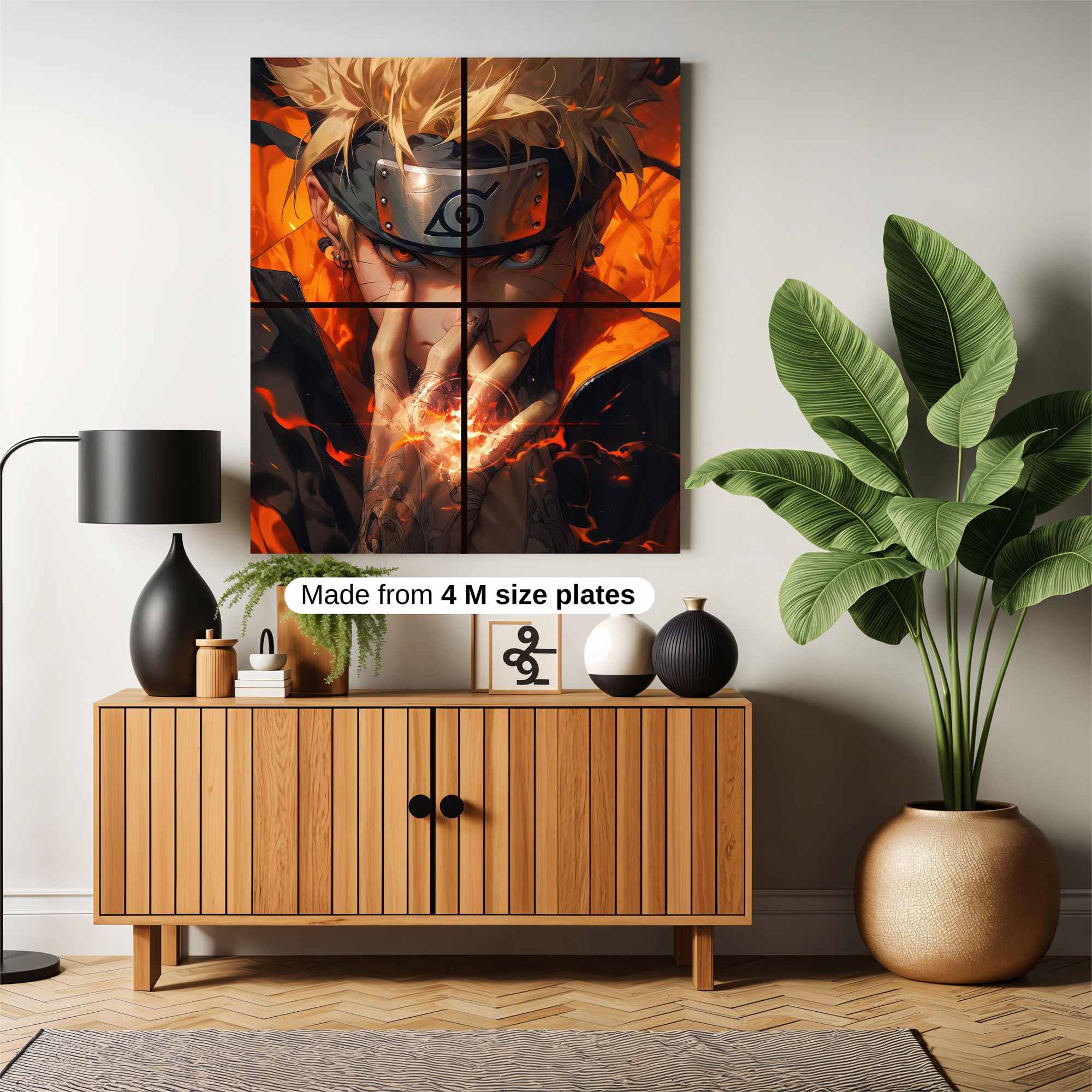 Naruto Fiery Safe Wall Magnetic / M