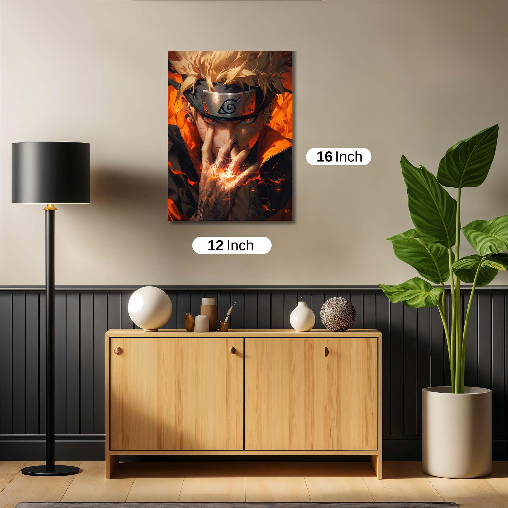 Naruto Fiery Safe Wall Magnetic / M