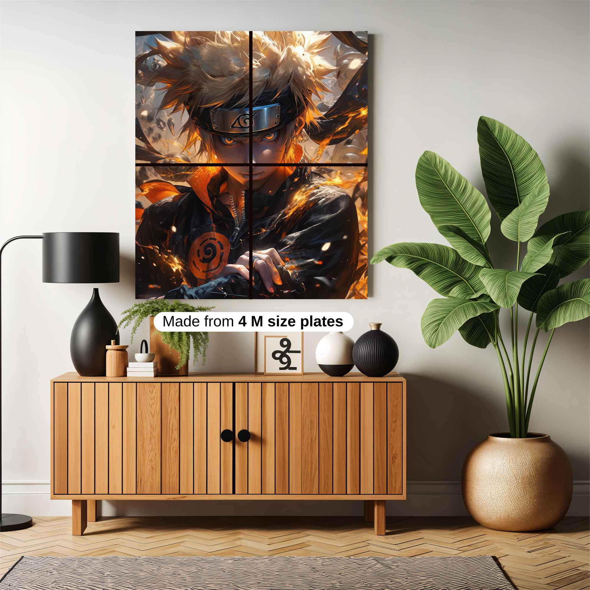 Naruto Fiery Safe Wall Magnetic / M