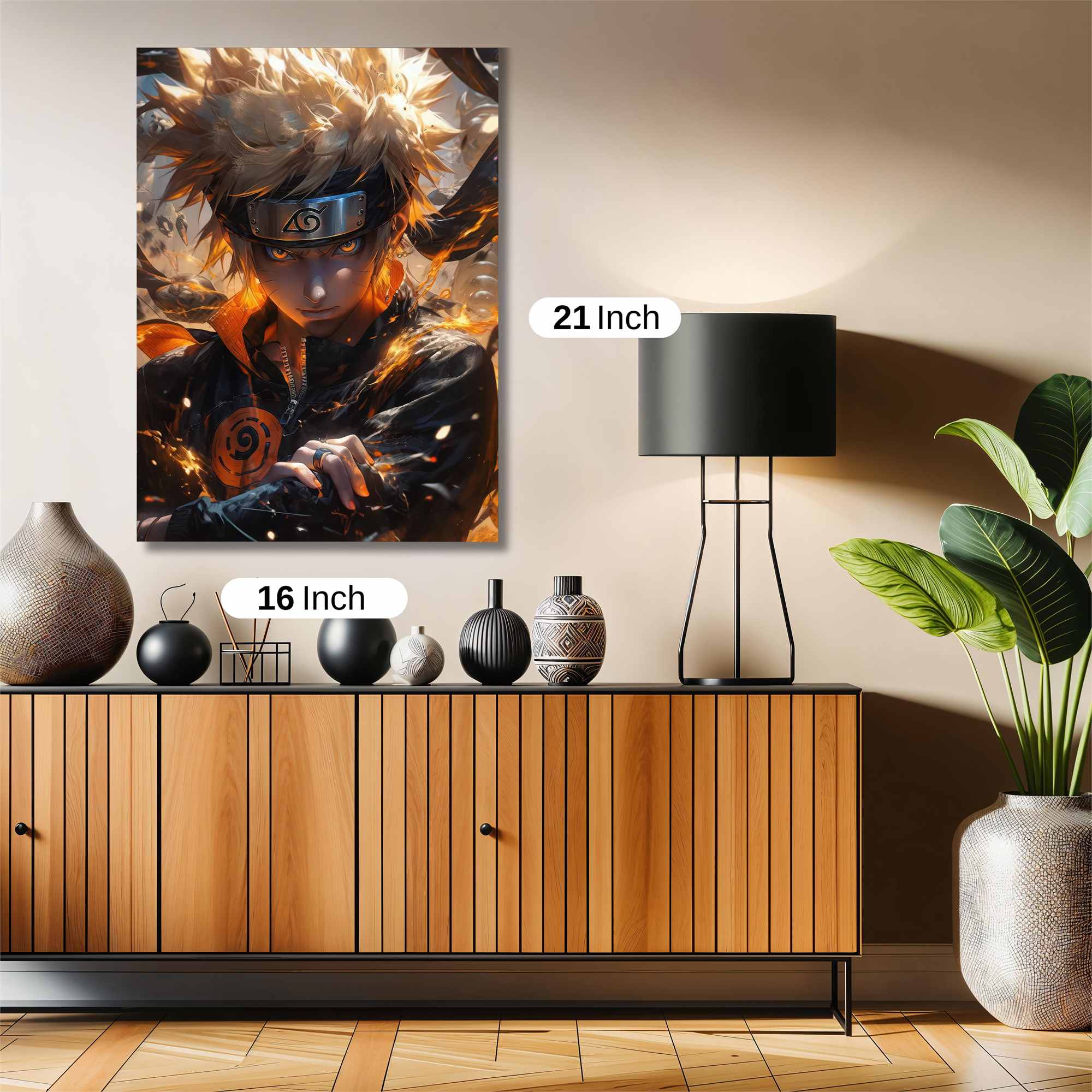 Naruto Fiery Safe Wall Magnetic / M