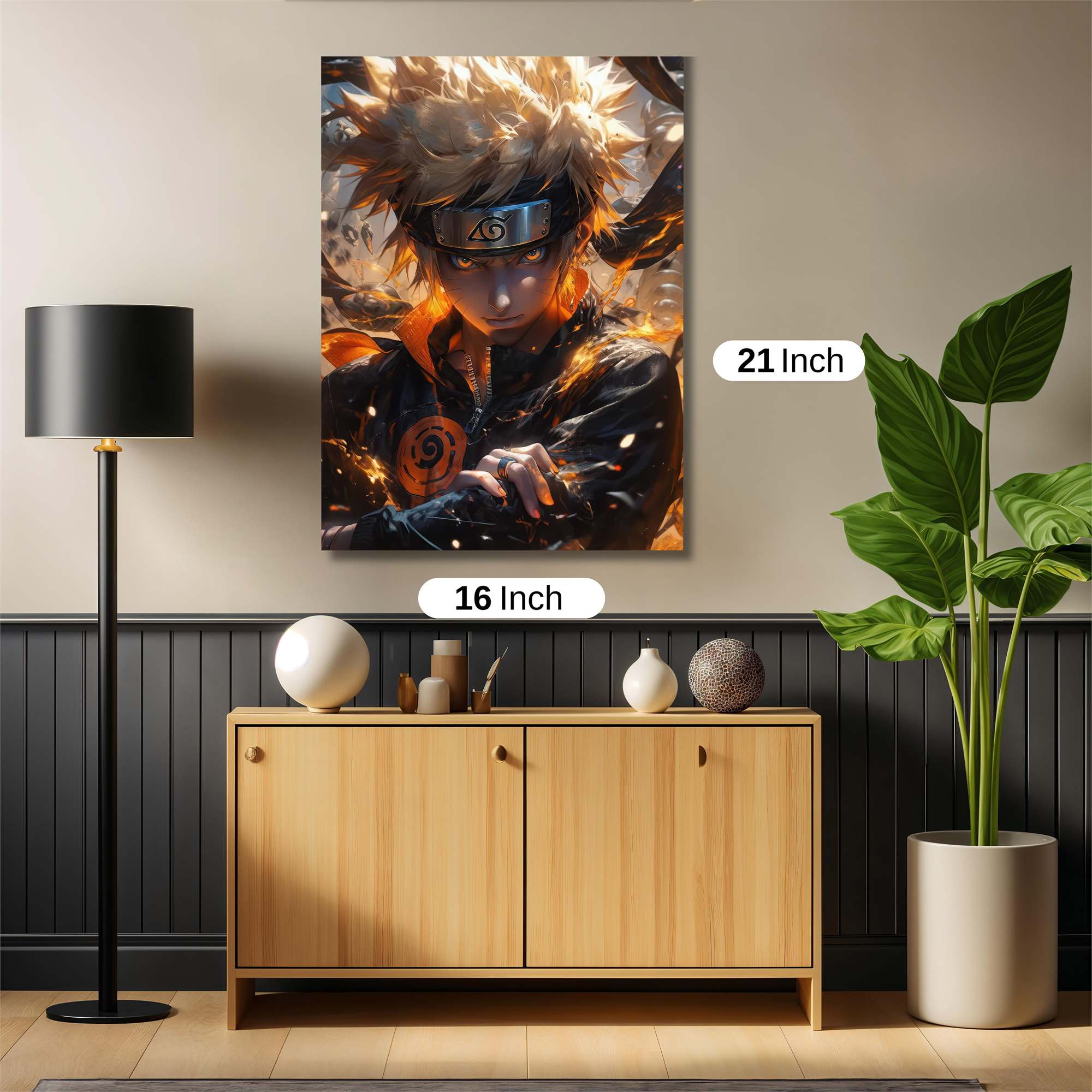 Naruto Fiery Safe Wall Magnetic / M