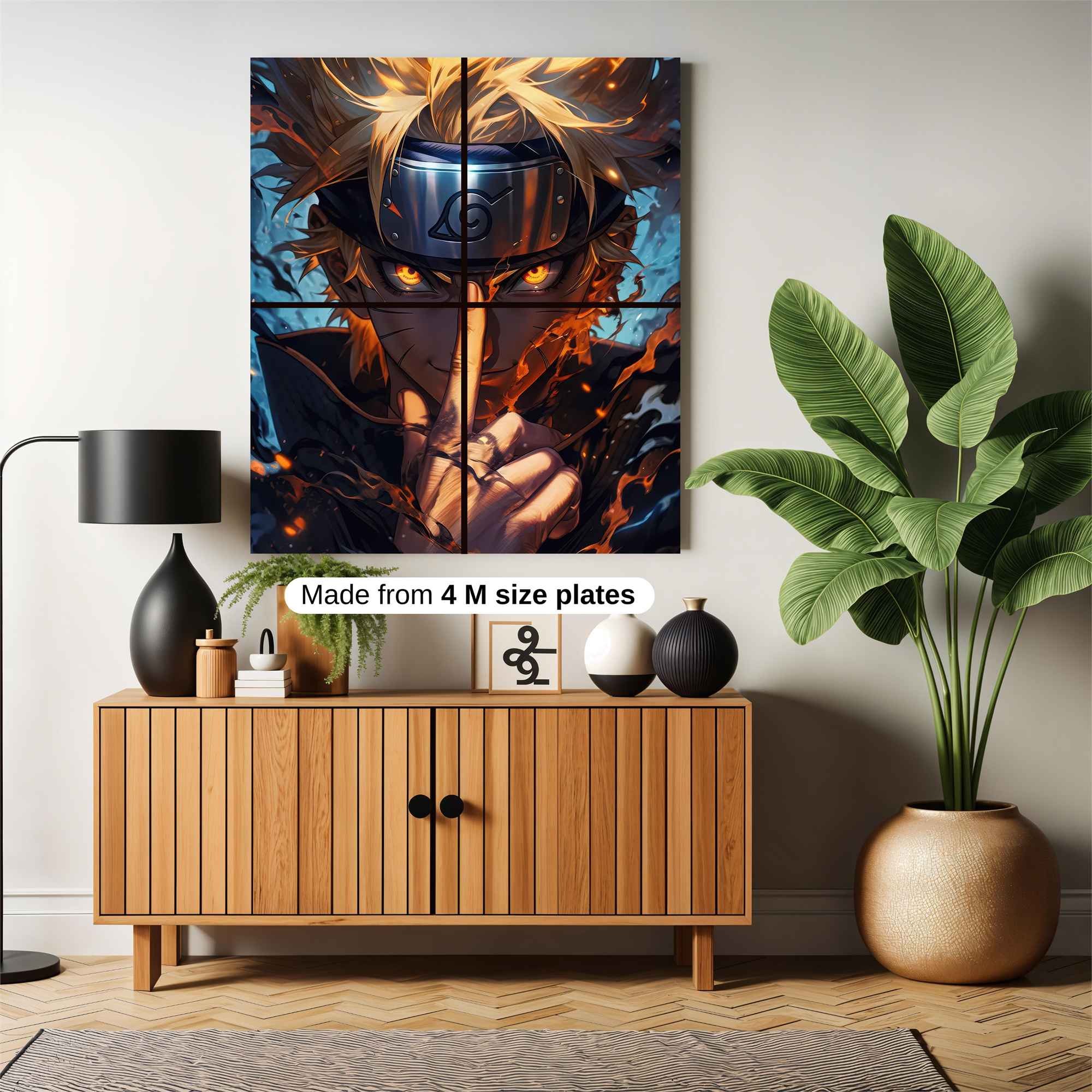 Naruto Fiery Safe Wall Magnetic / M