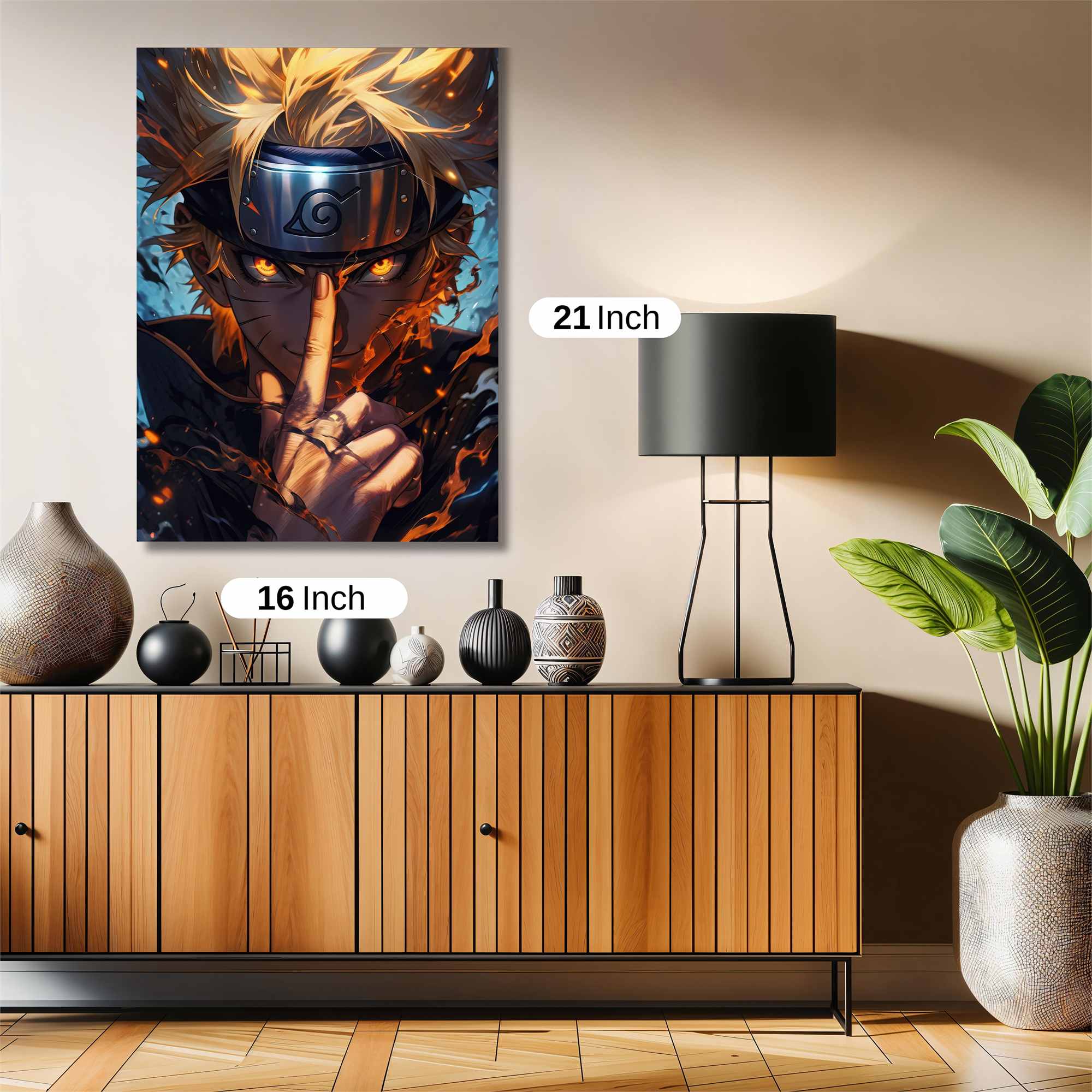 Naruto Fiery Safe Wall Magnetic / M