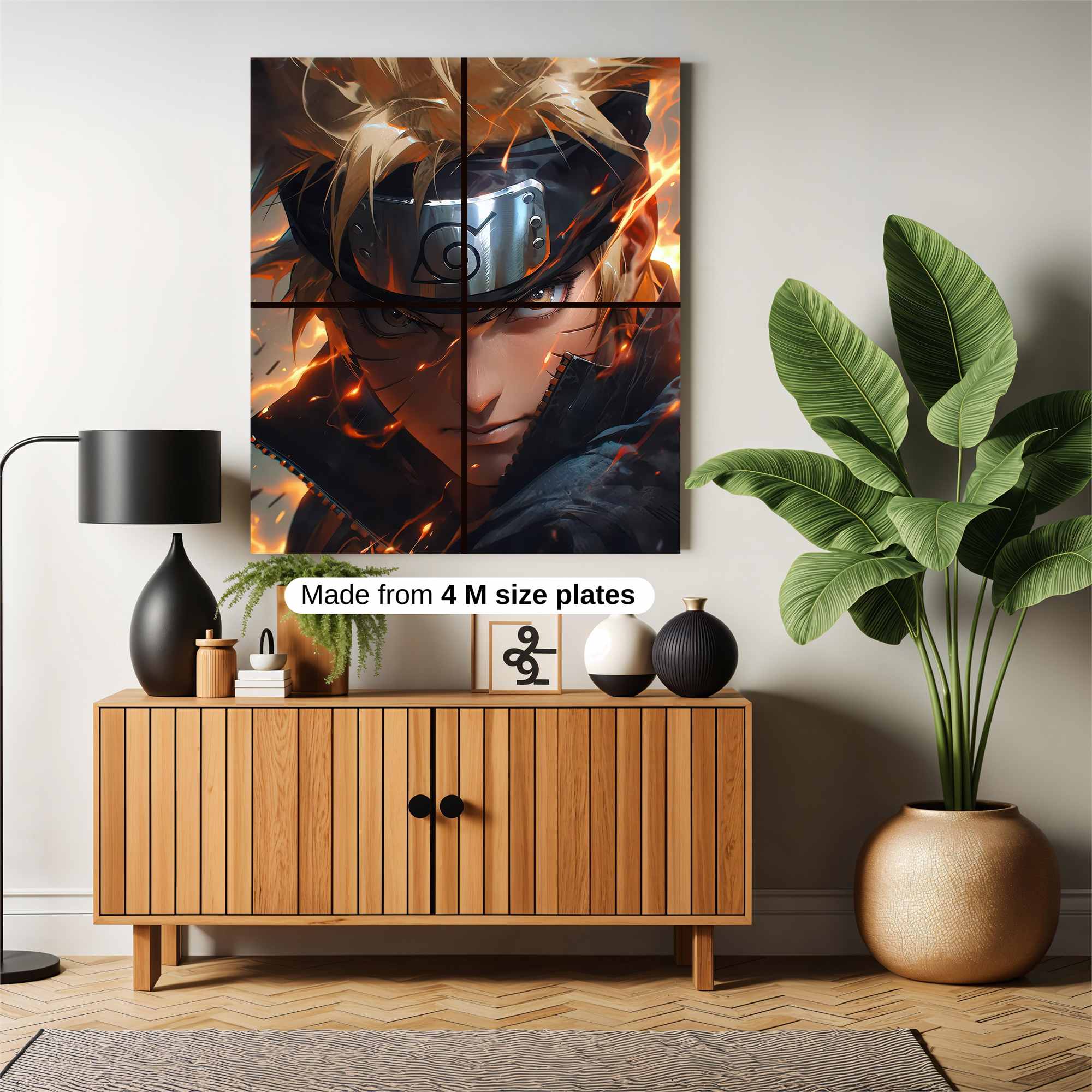 Naruto Fiery Safe Wall Magnetic / M