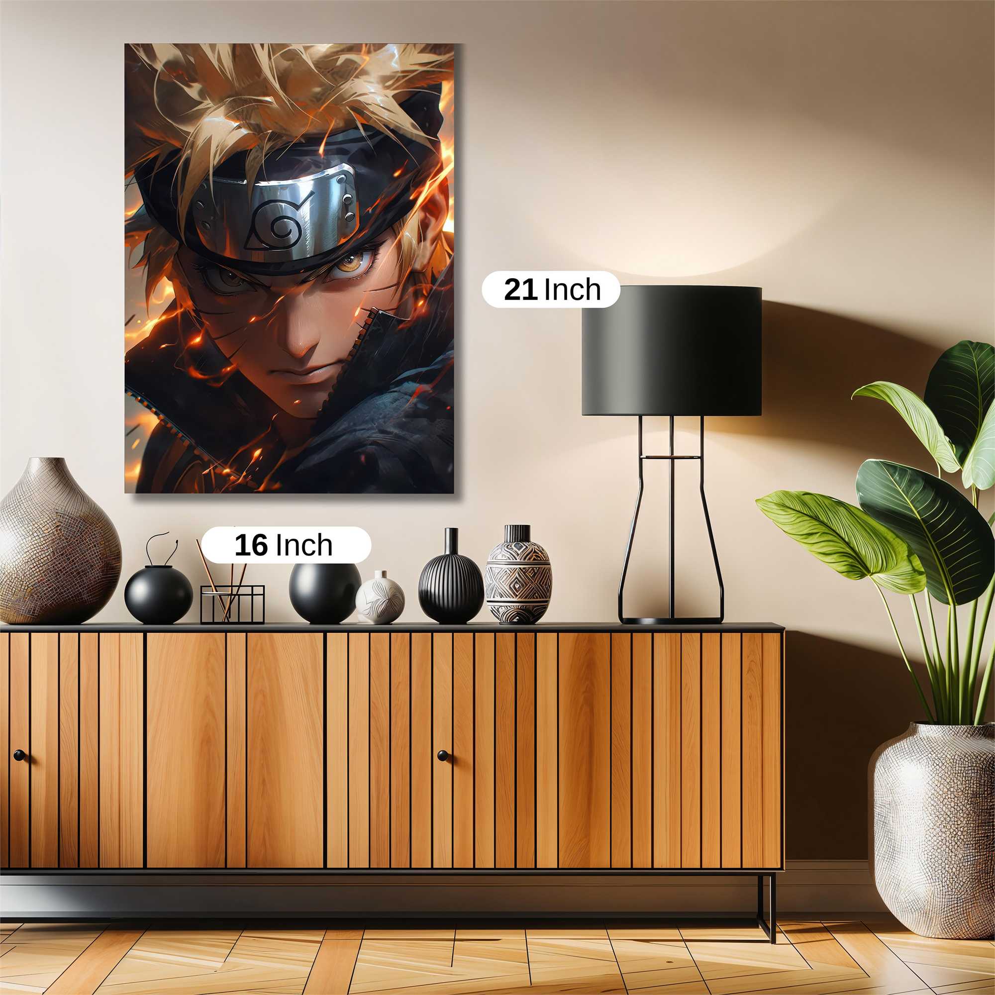 Naruto Fiery Safe Wall Magnetic / M