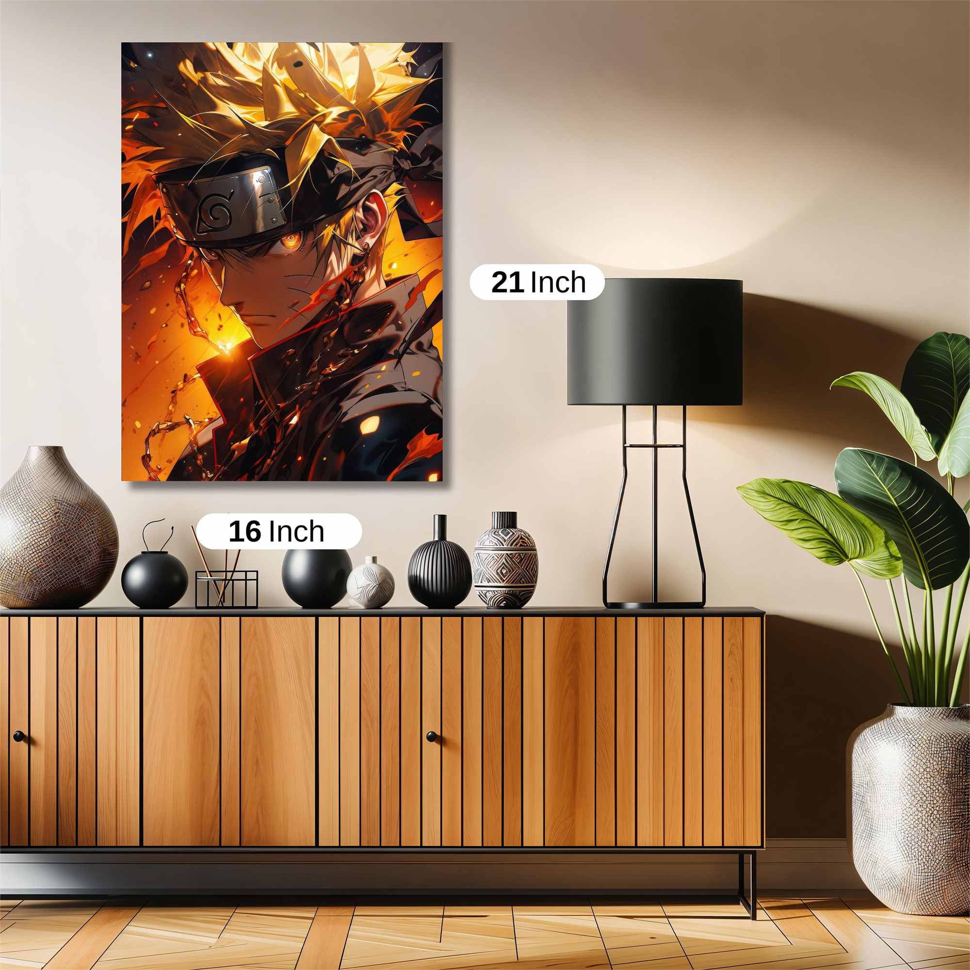 Naruto Fiery Safe Wall Magnetic / M