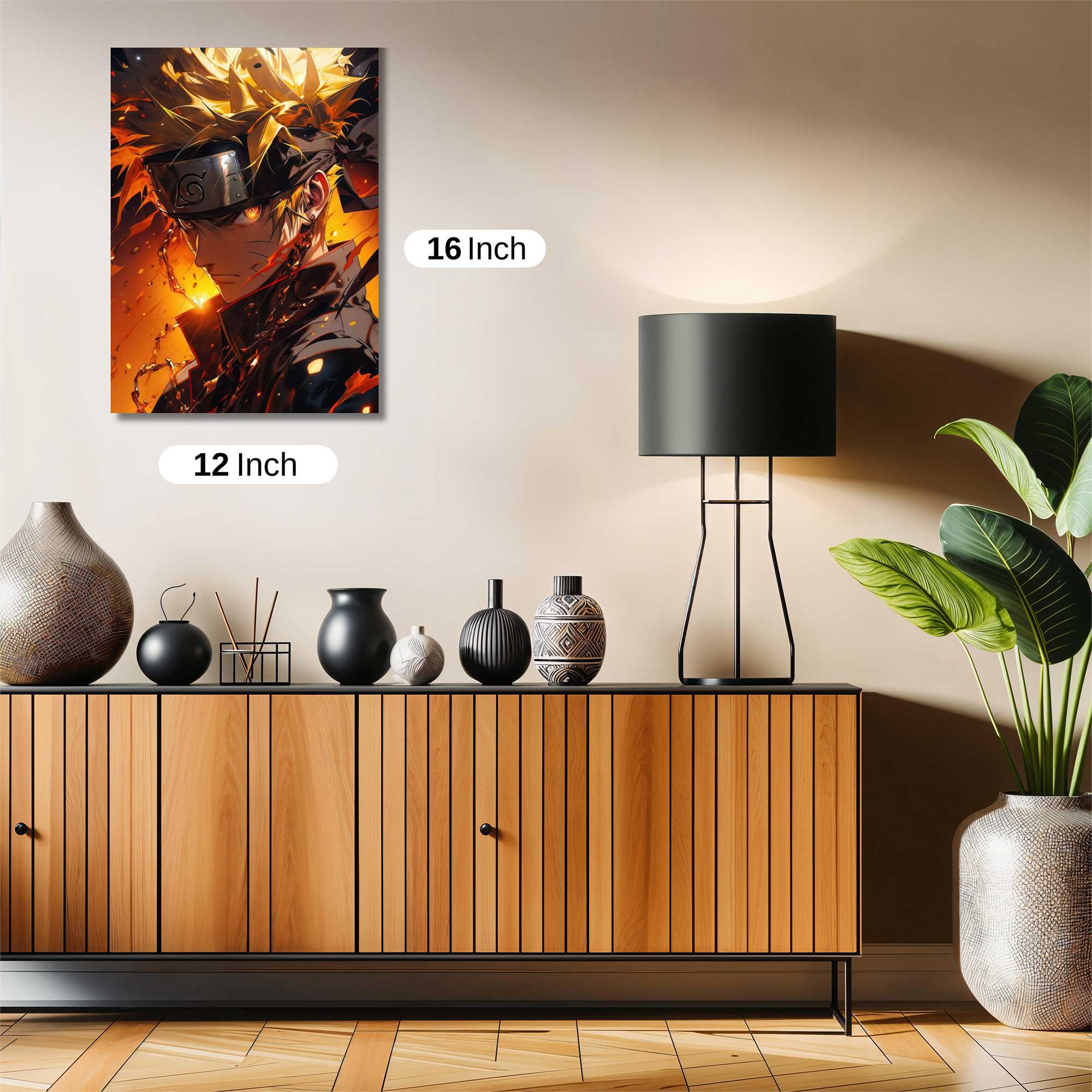 Naruto Fiery Safe Wall Magnetic / M