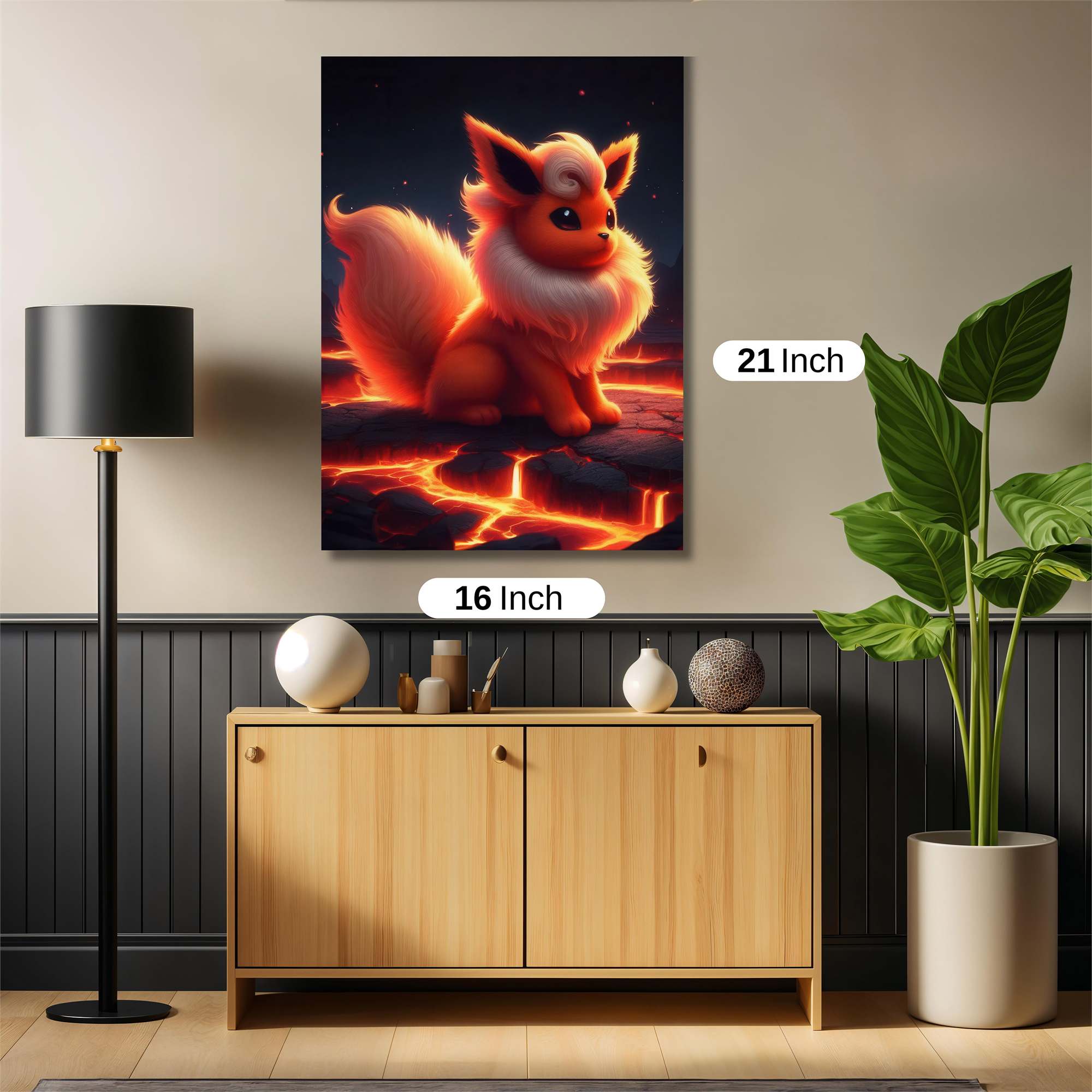 Flareon Fiery Safe Wall Magnetic / M