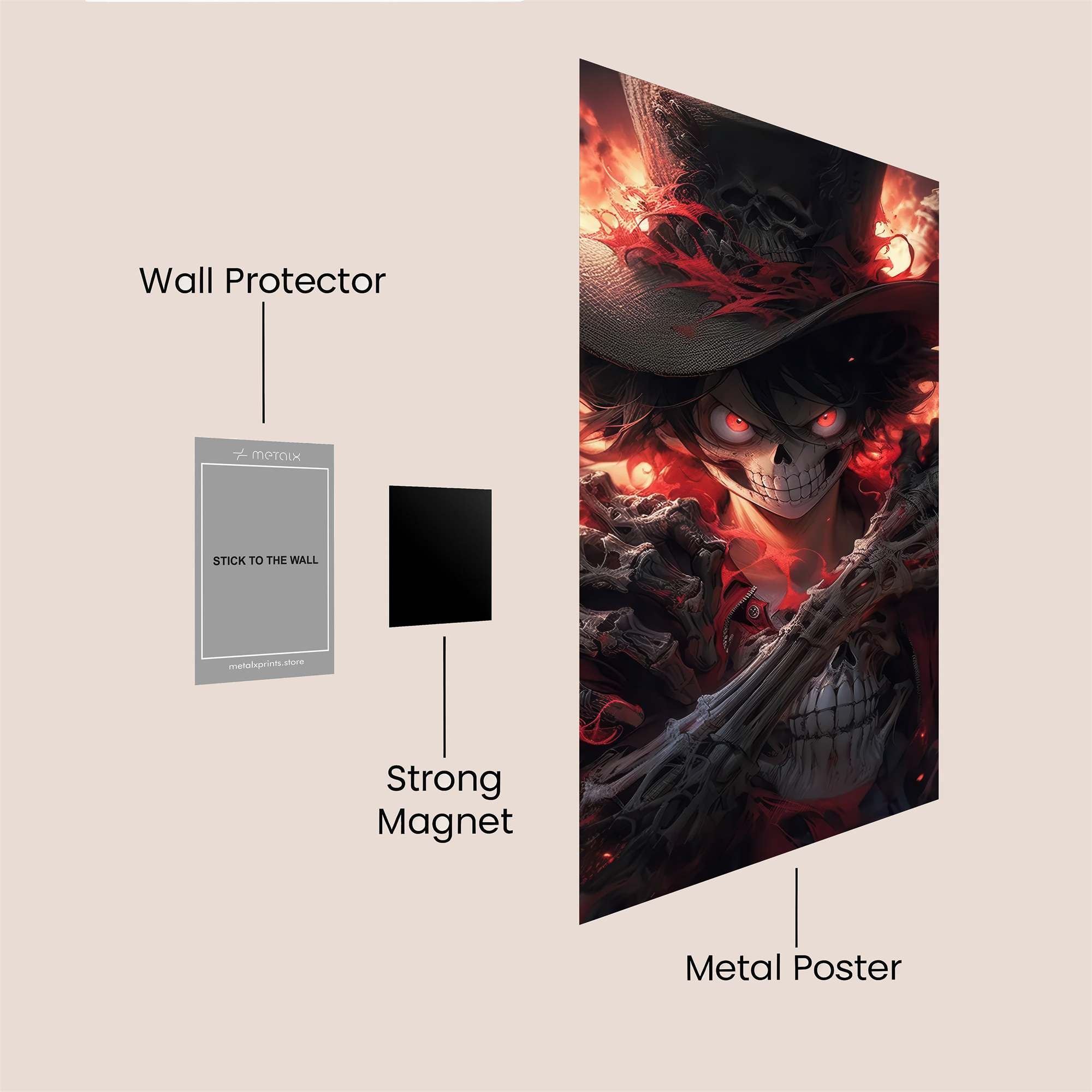 Luffy Inferno Safe Wall Magnetic / M