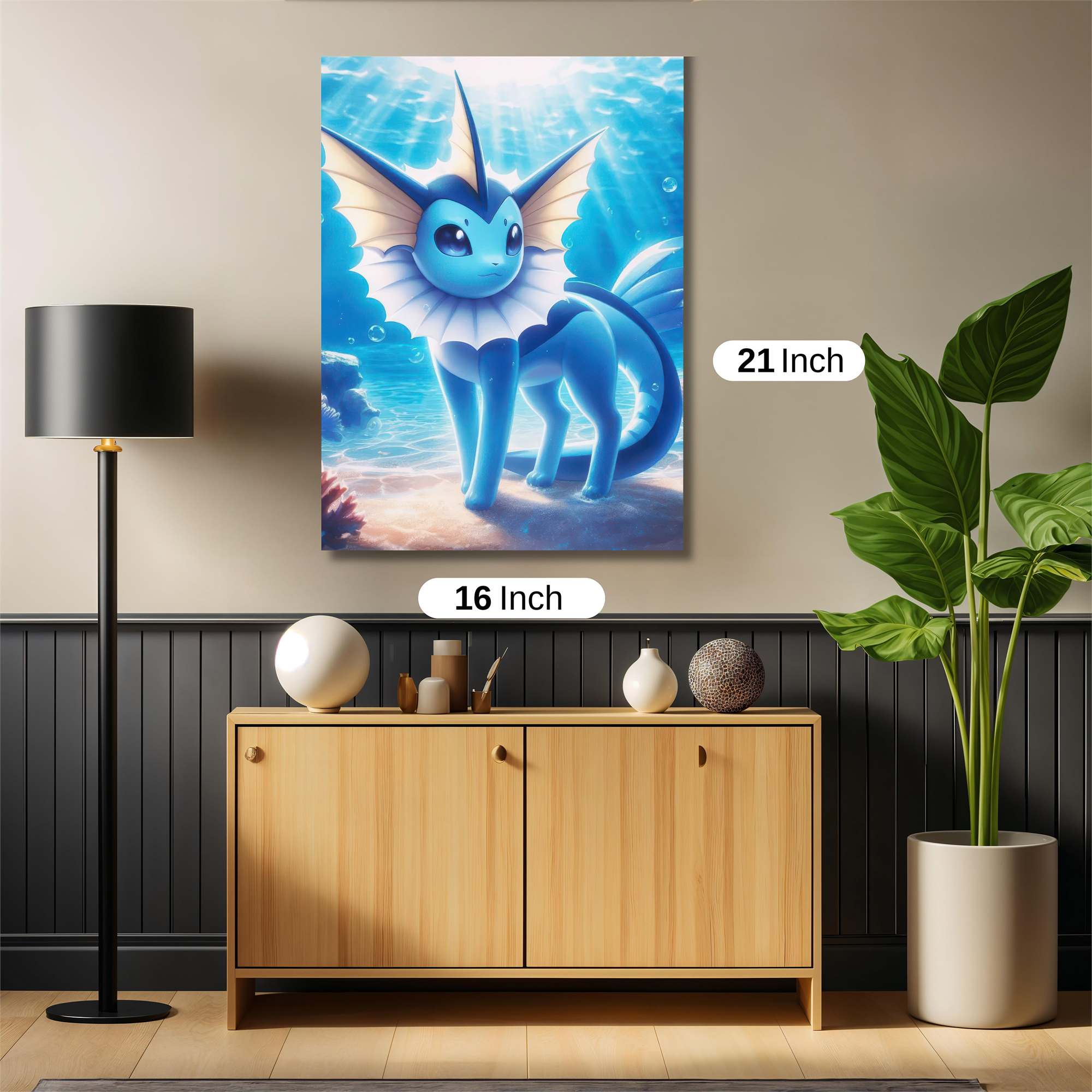 Vaporeon Serene Safe Wall Magnetic / M