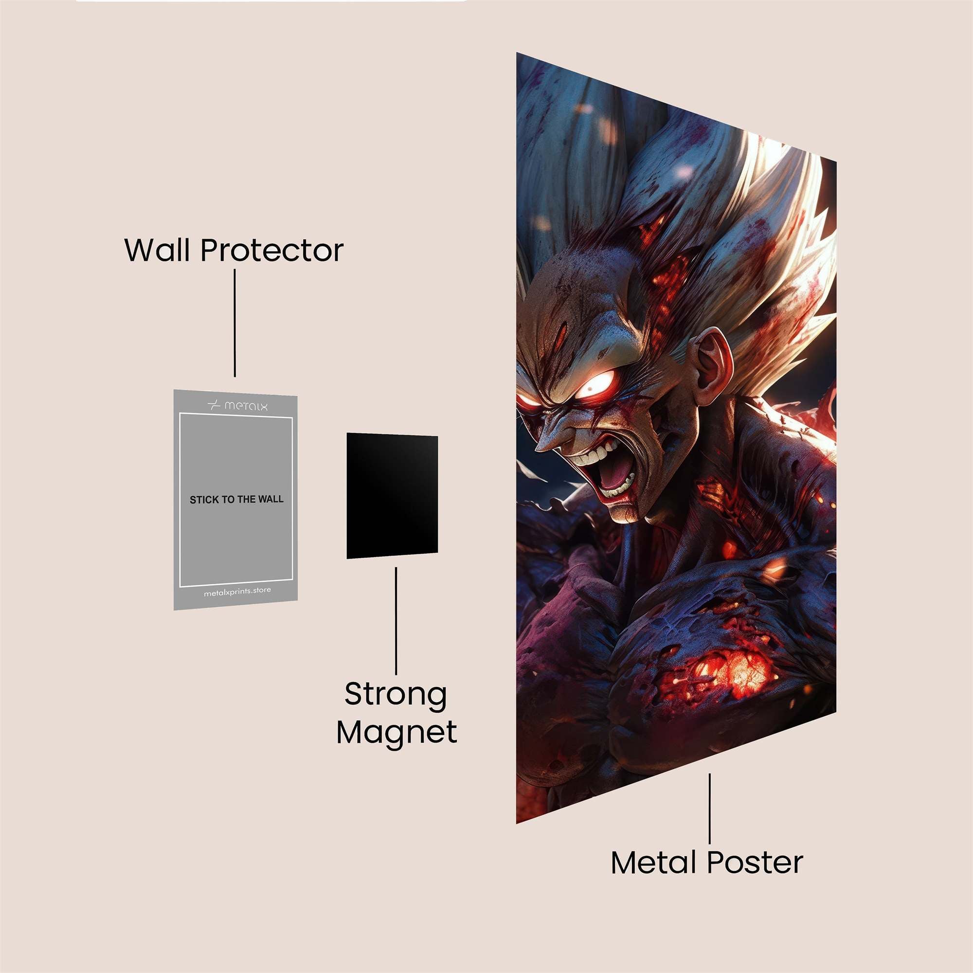 Goku Inferno Safe Wall Magnetic / M