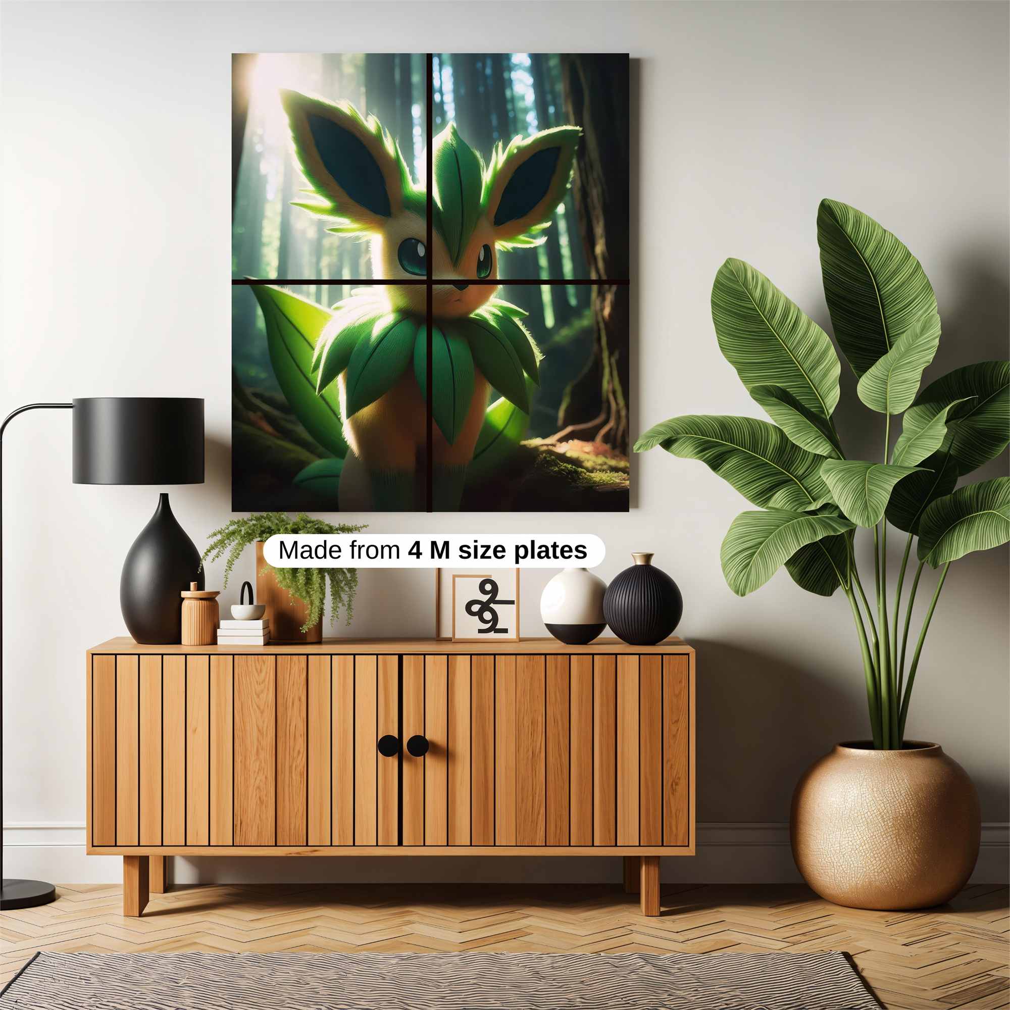 Leafeon Luminous Safe Wall Magnetic / M