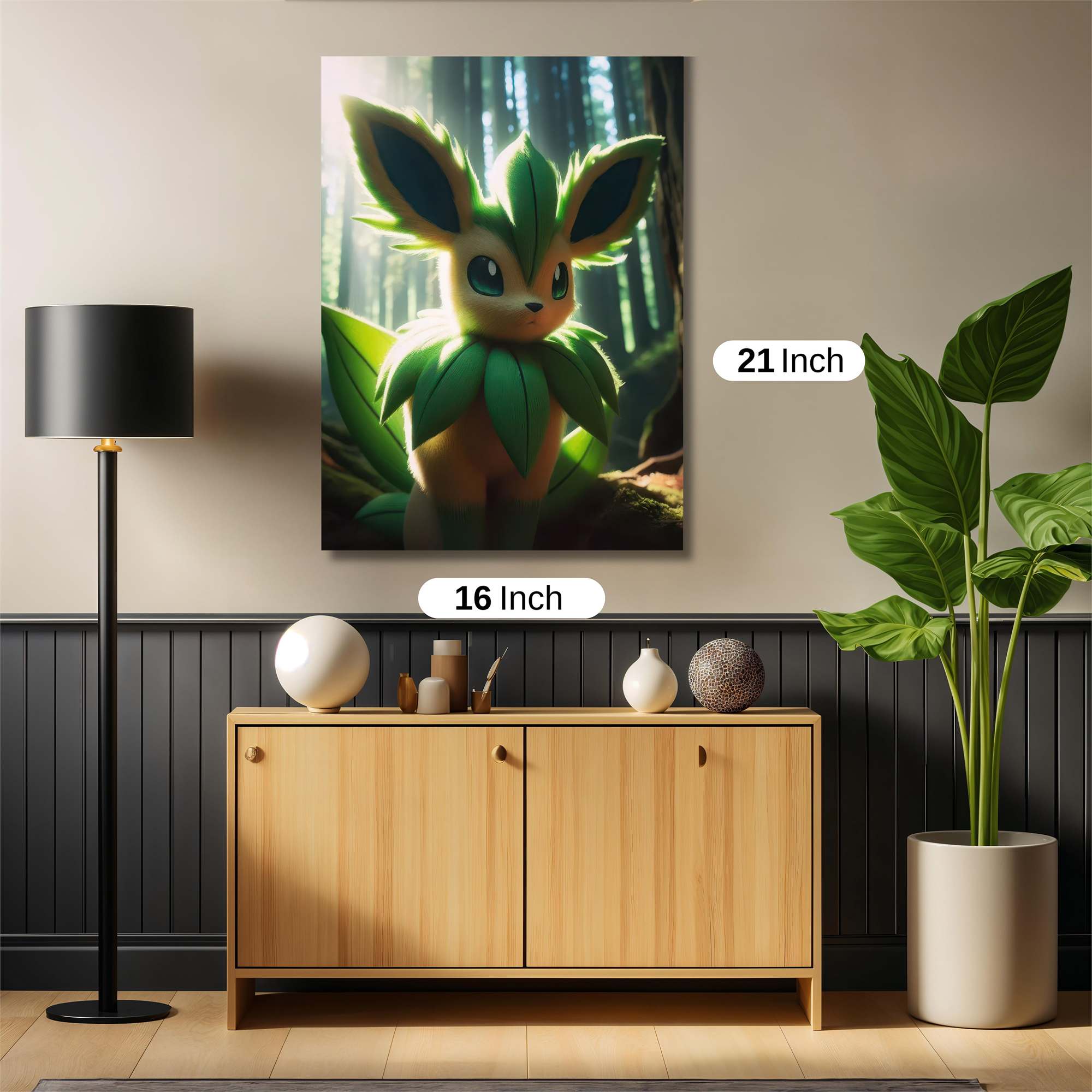 Leafeon Luminous Safe Wall Magnetic / M