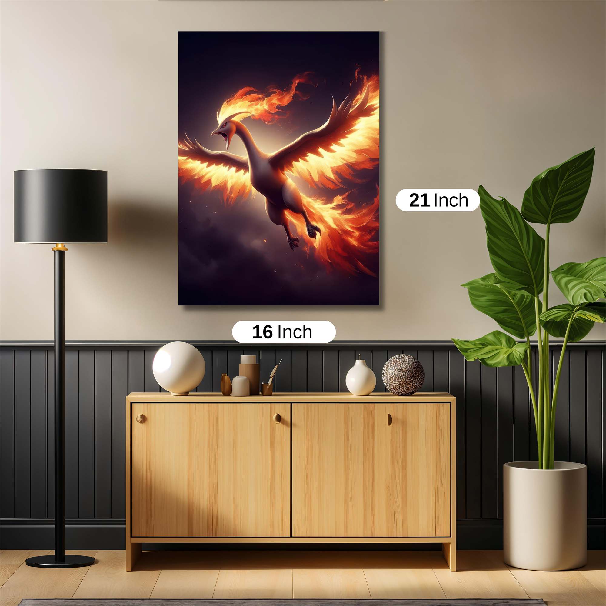 Ho-Oh Blaze Safe Wall Magnetic / M