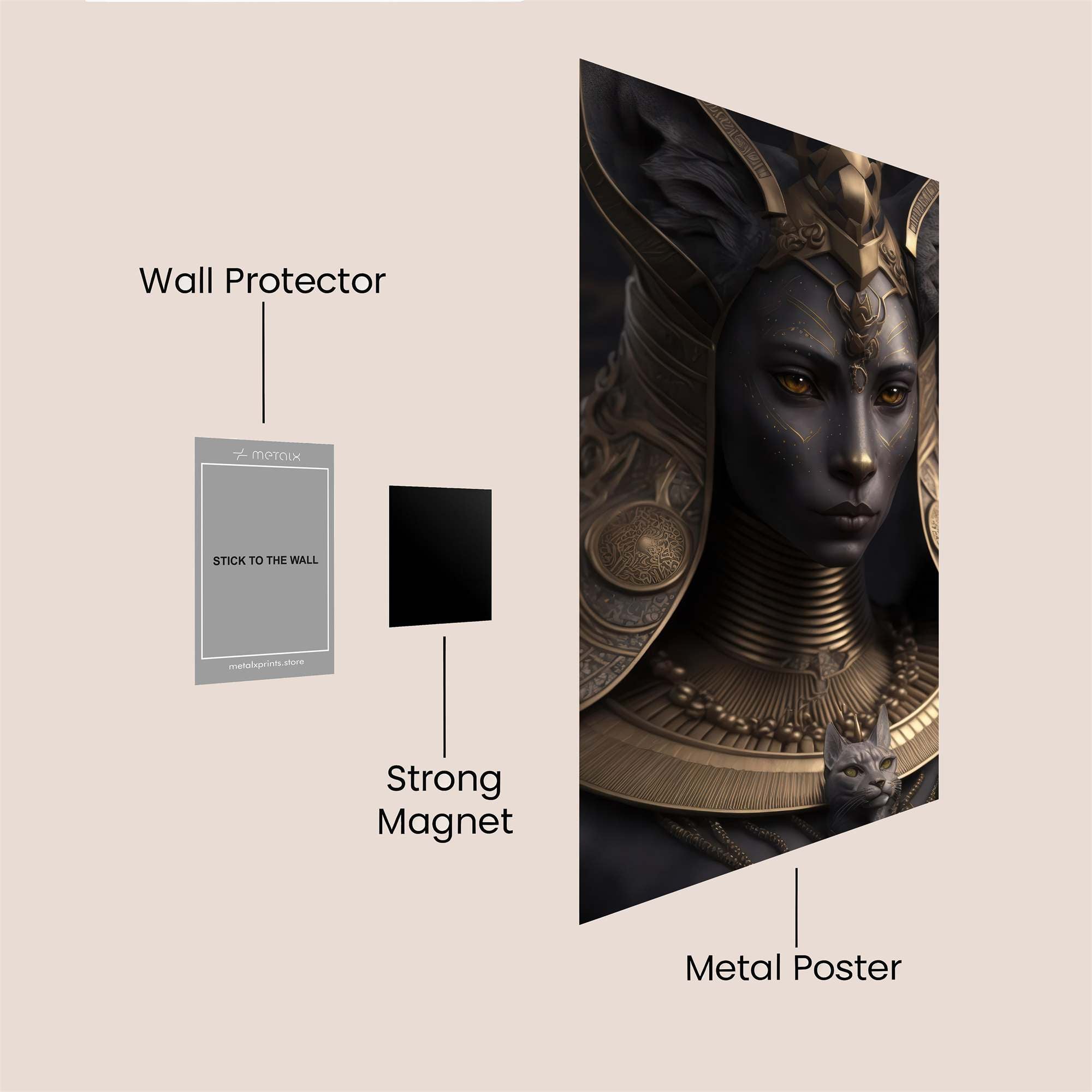 Bastet Enigmatic Safe Wall Magnetic / M