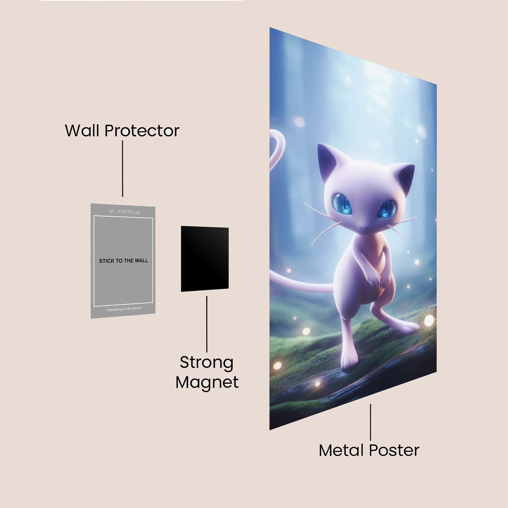 Mew Enchanting Safe Wall Magnetic / M