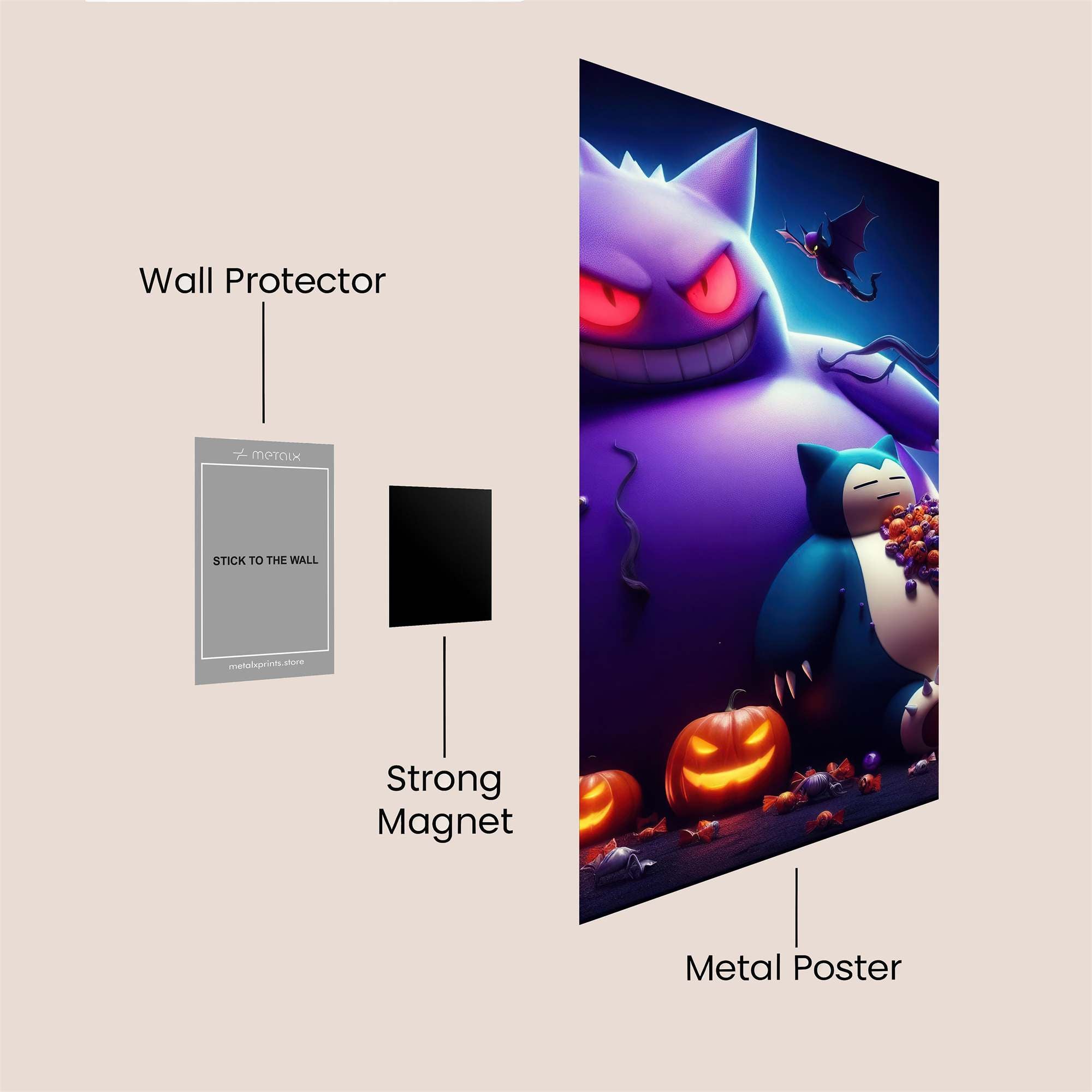Gengar Mischief Safe Wall Magnetic / M