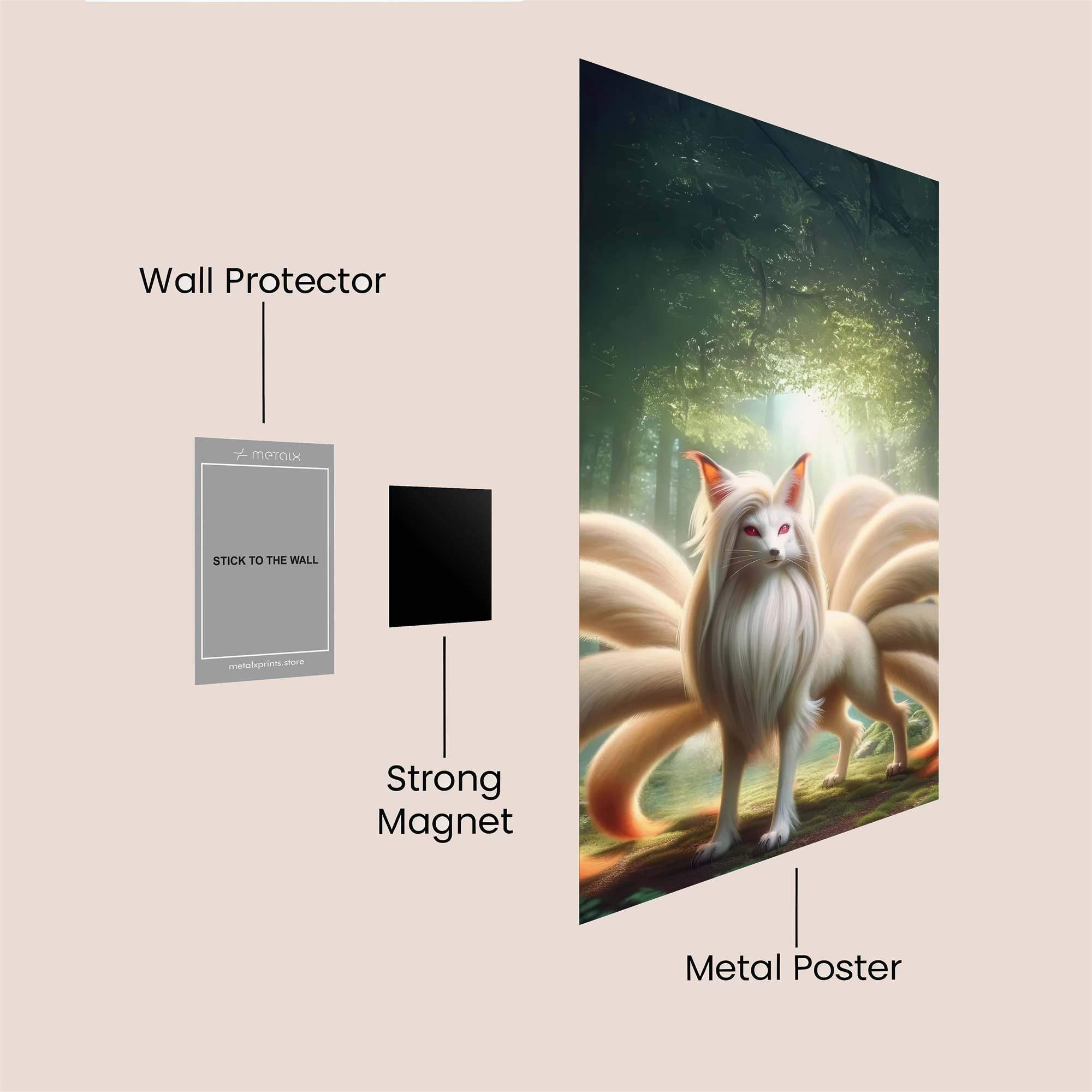 Kitsune Radiant Safe Wall Magnetic / M
