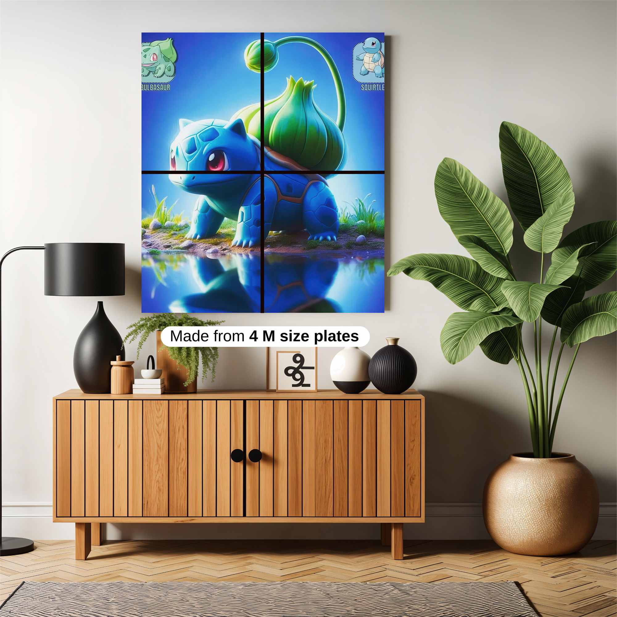 Blustery Bulbasaur Safe Wall Magnetic / M