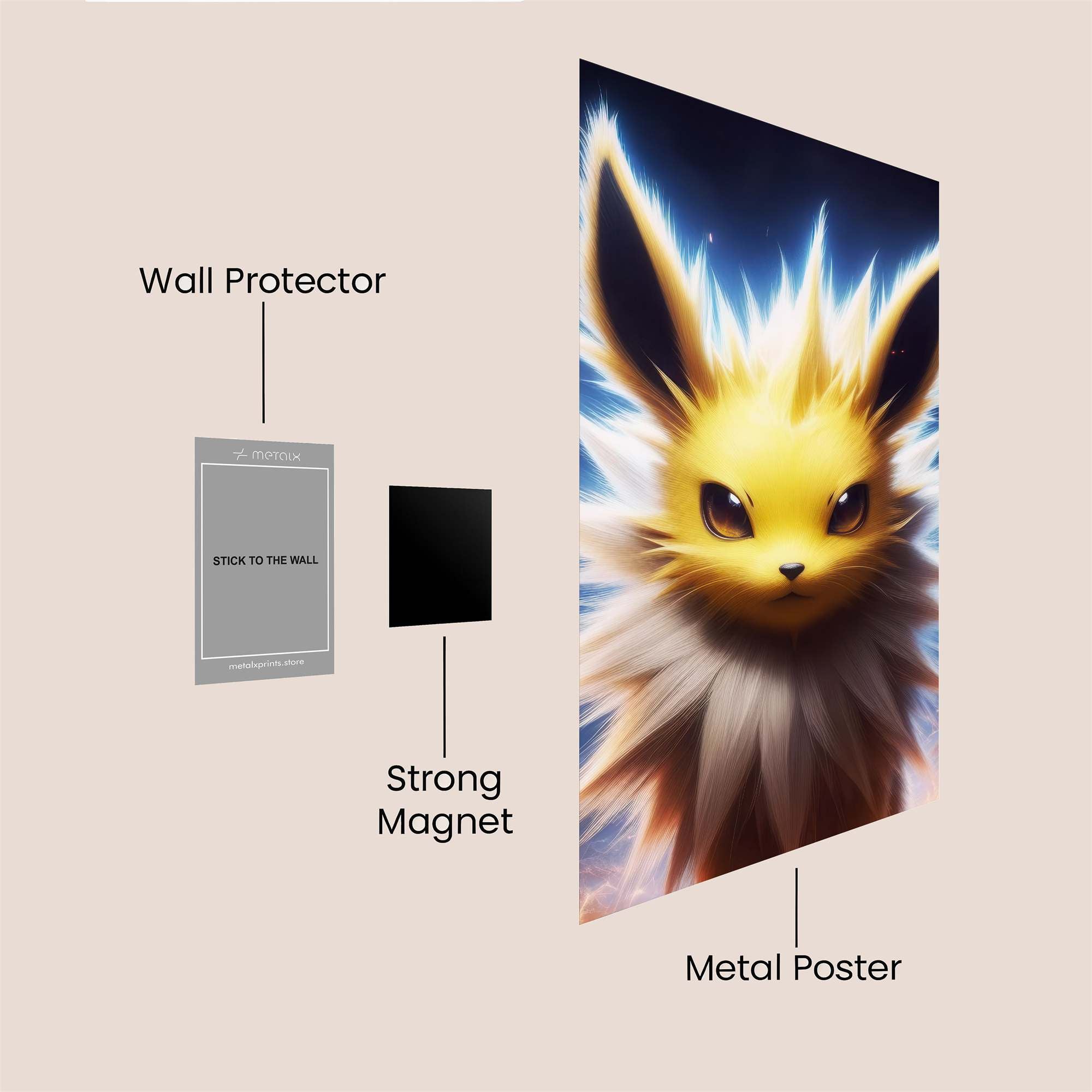 Jolteon Jolt Safe Wall Magnetic / M