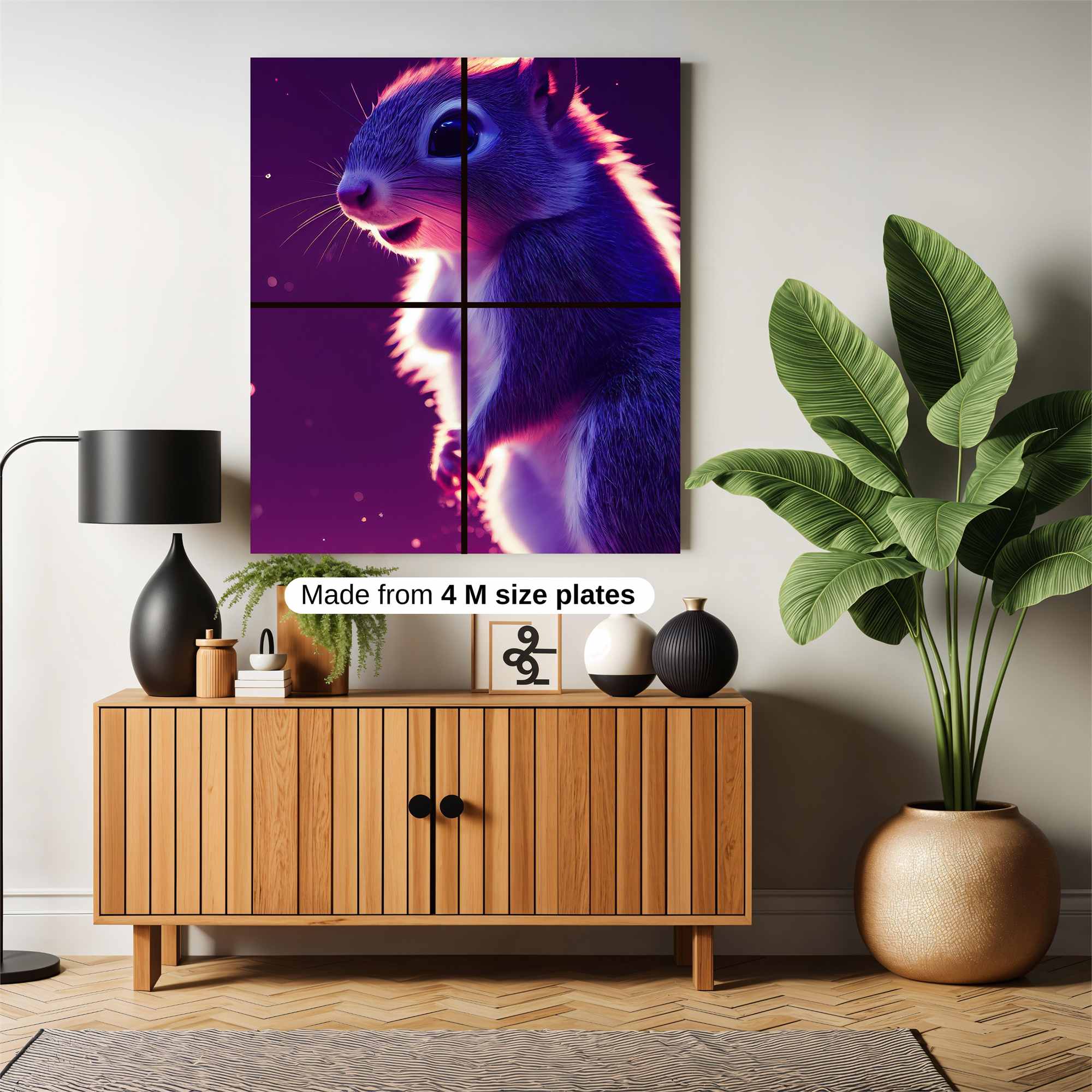 Squirrel Glow Safe Wall Magnetic / M