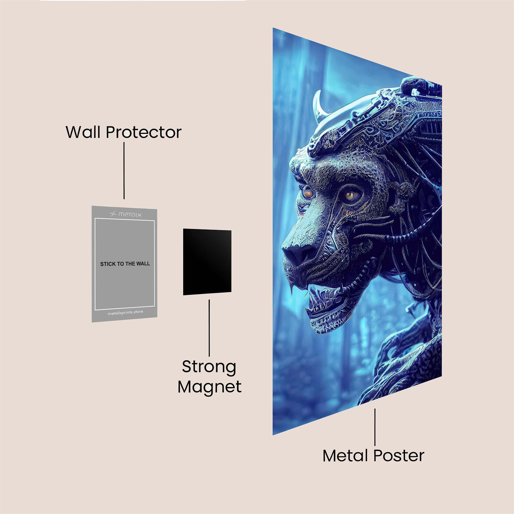Cyber Panther Safe Wall Magnetic / M