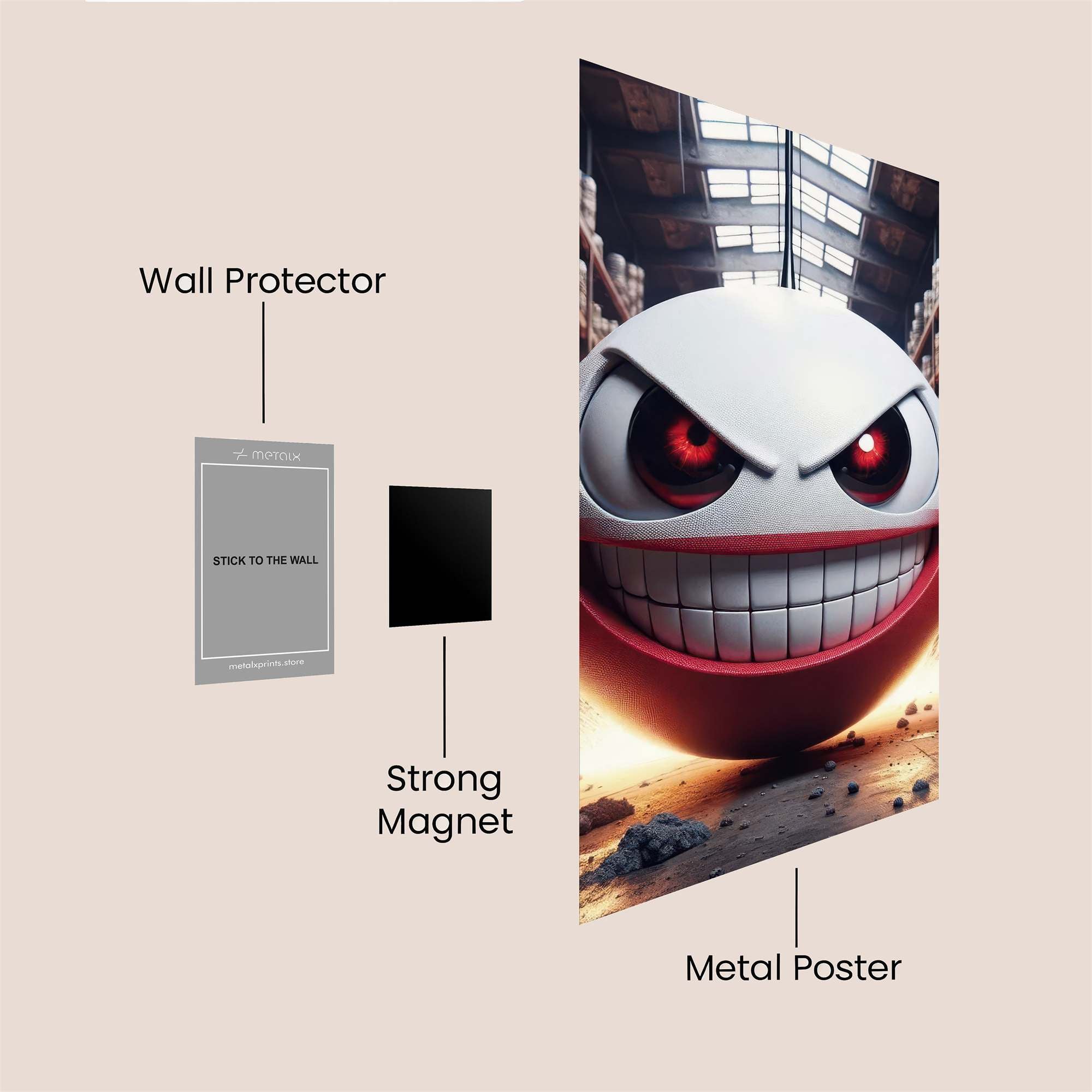Smiley Havoc Safe Wall Magnetic / M