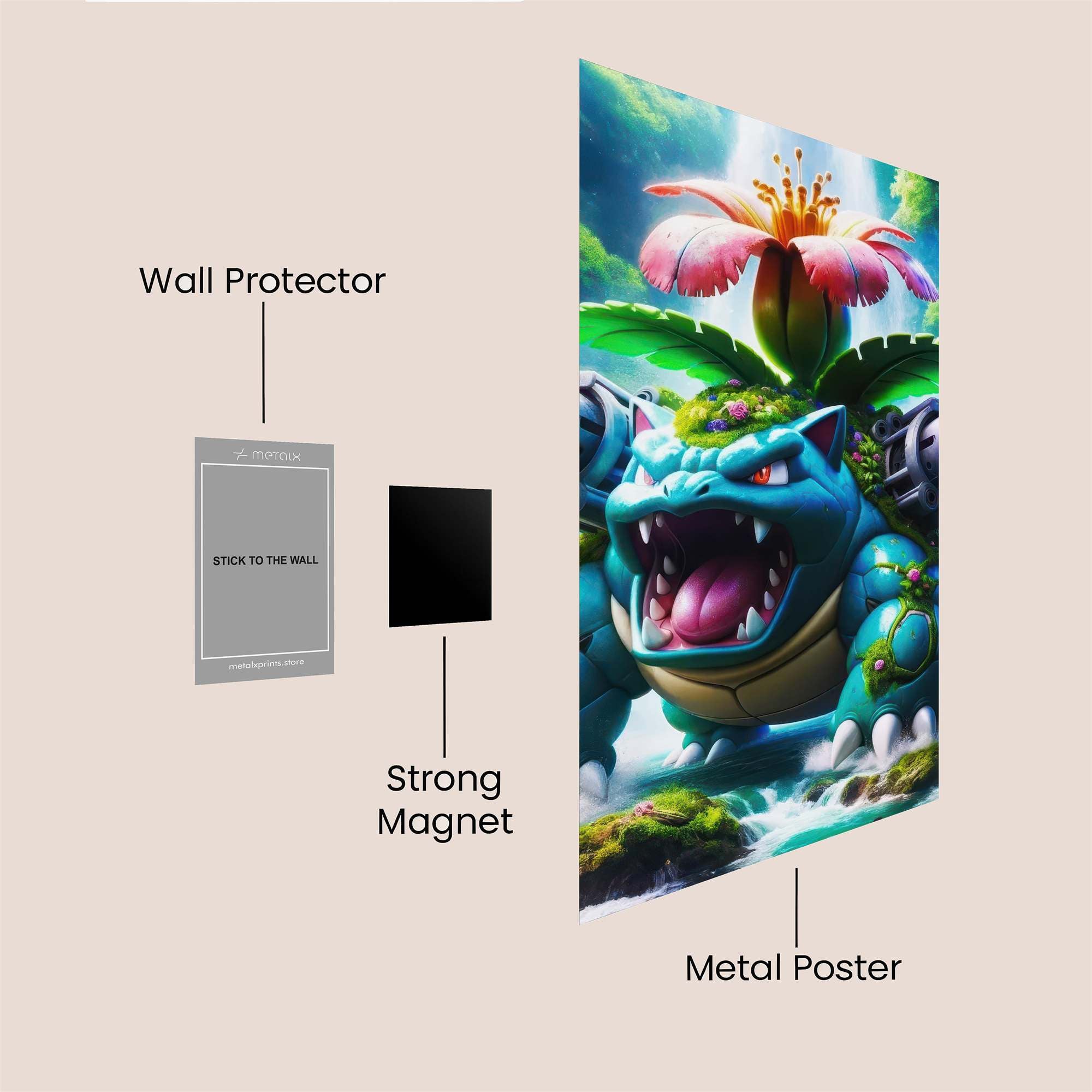 Venusaur Vicious Safe Wall Magnetic / M