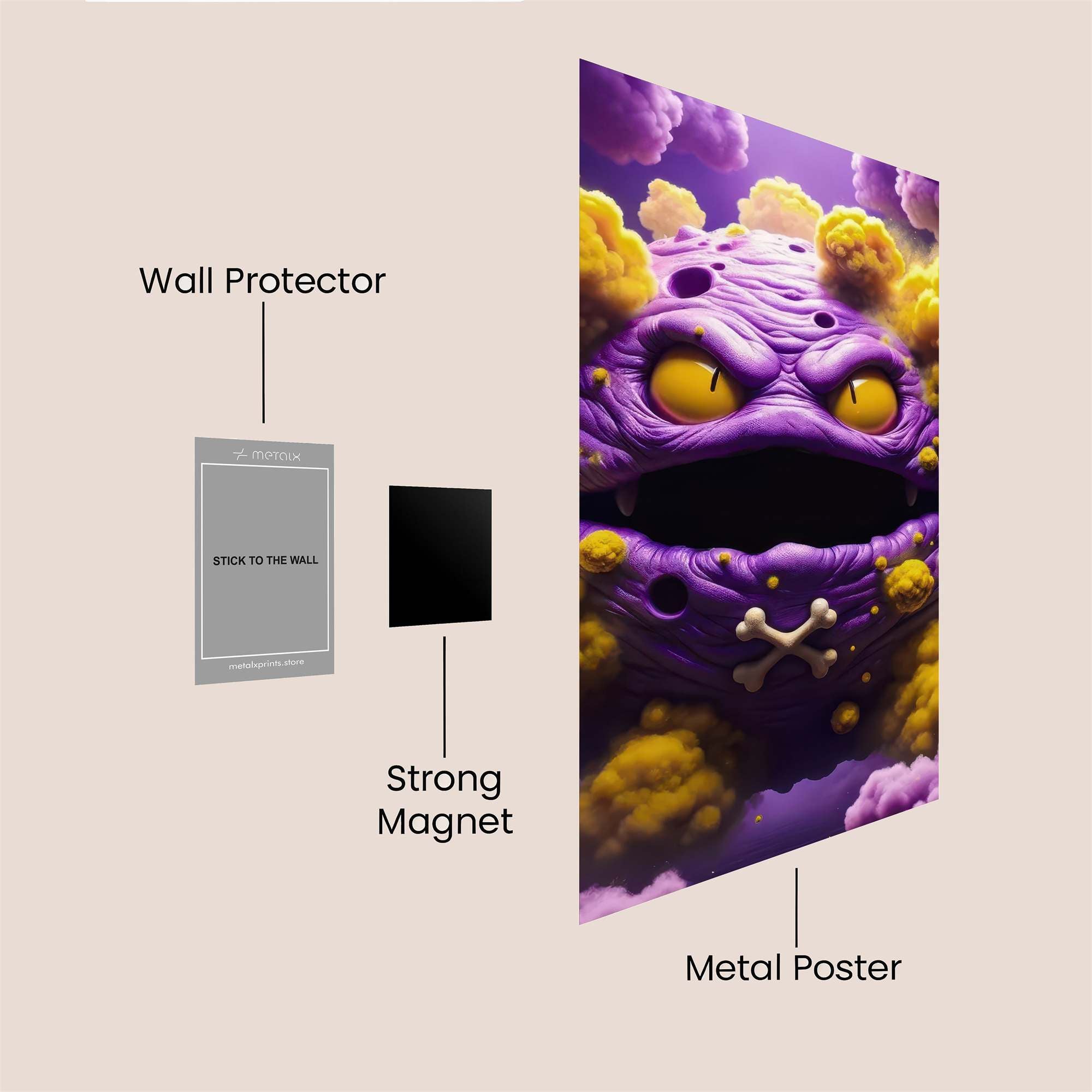 Toxic Menace Safe Wall Magnetic / M