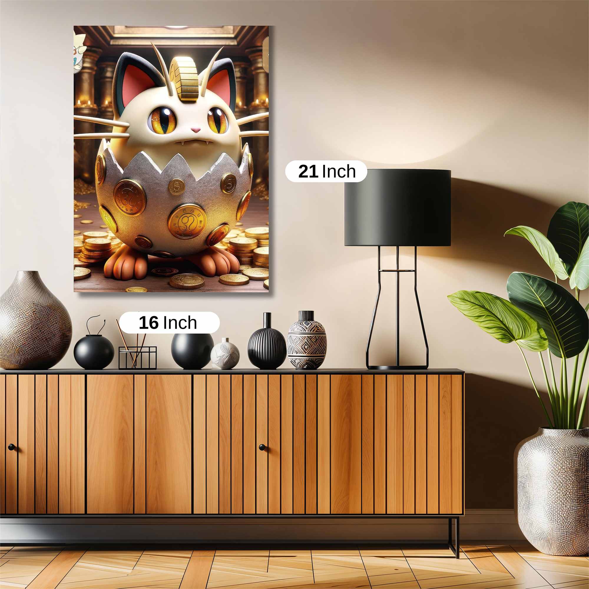 Meowth Prosperity Safe Wall Magnetic / M