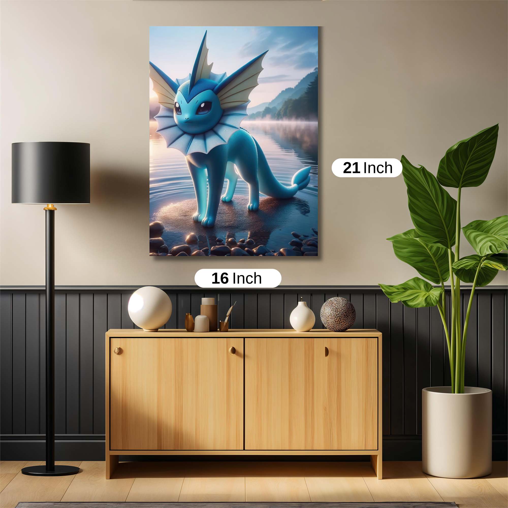 Vaporeon Serene Safe Wall Magnetic / M