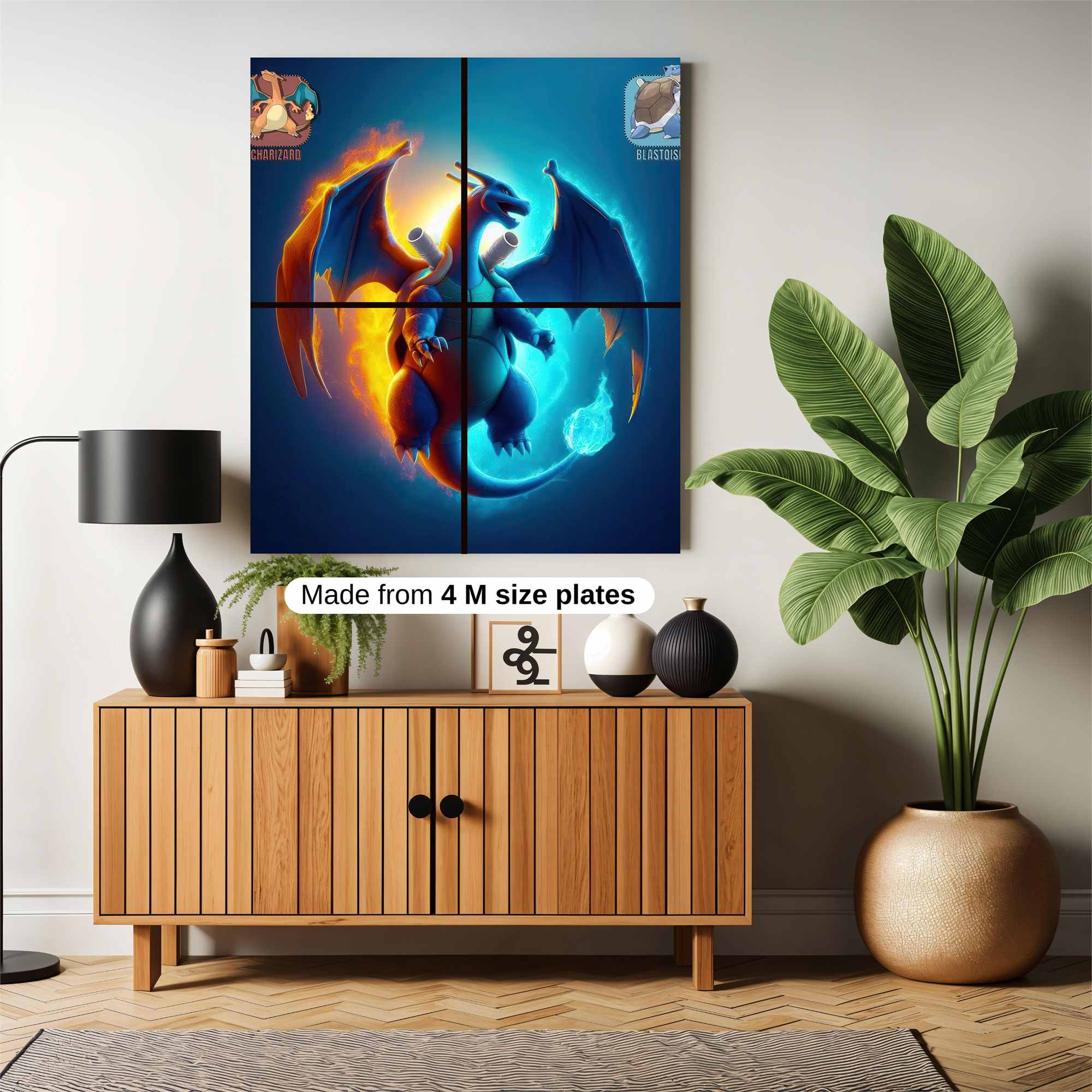 Charizard Blaze Safe Wall Magnetic / M