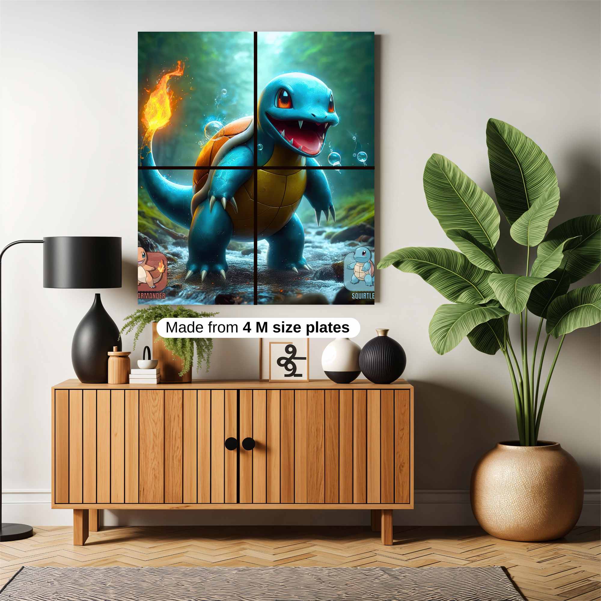 Squirtle Fierce Safe Wall Magnetic / M