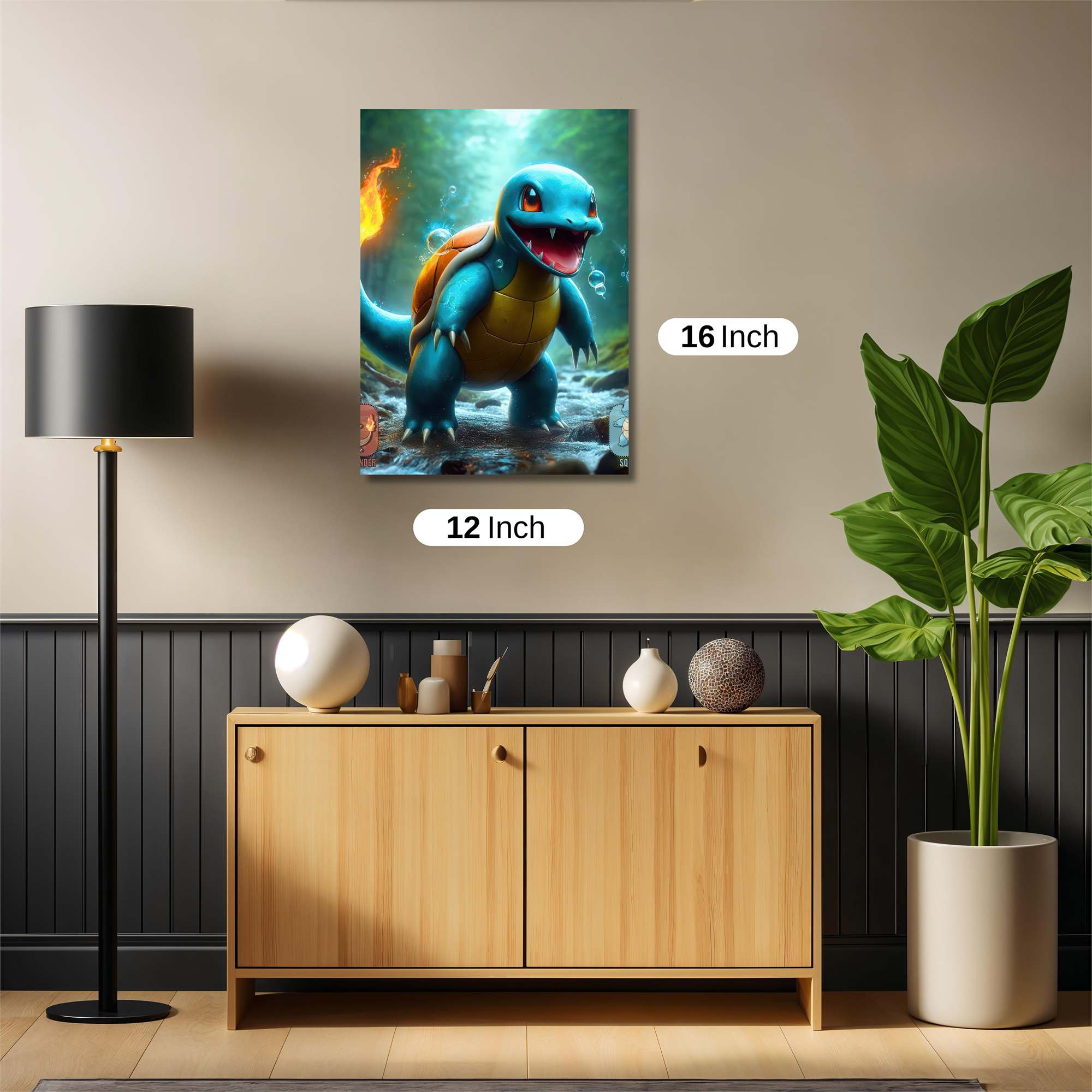 Squirtle Fierce Safe Wall Magnetic / M