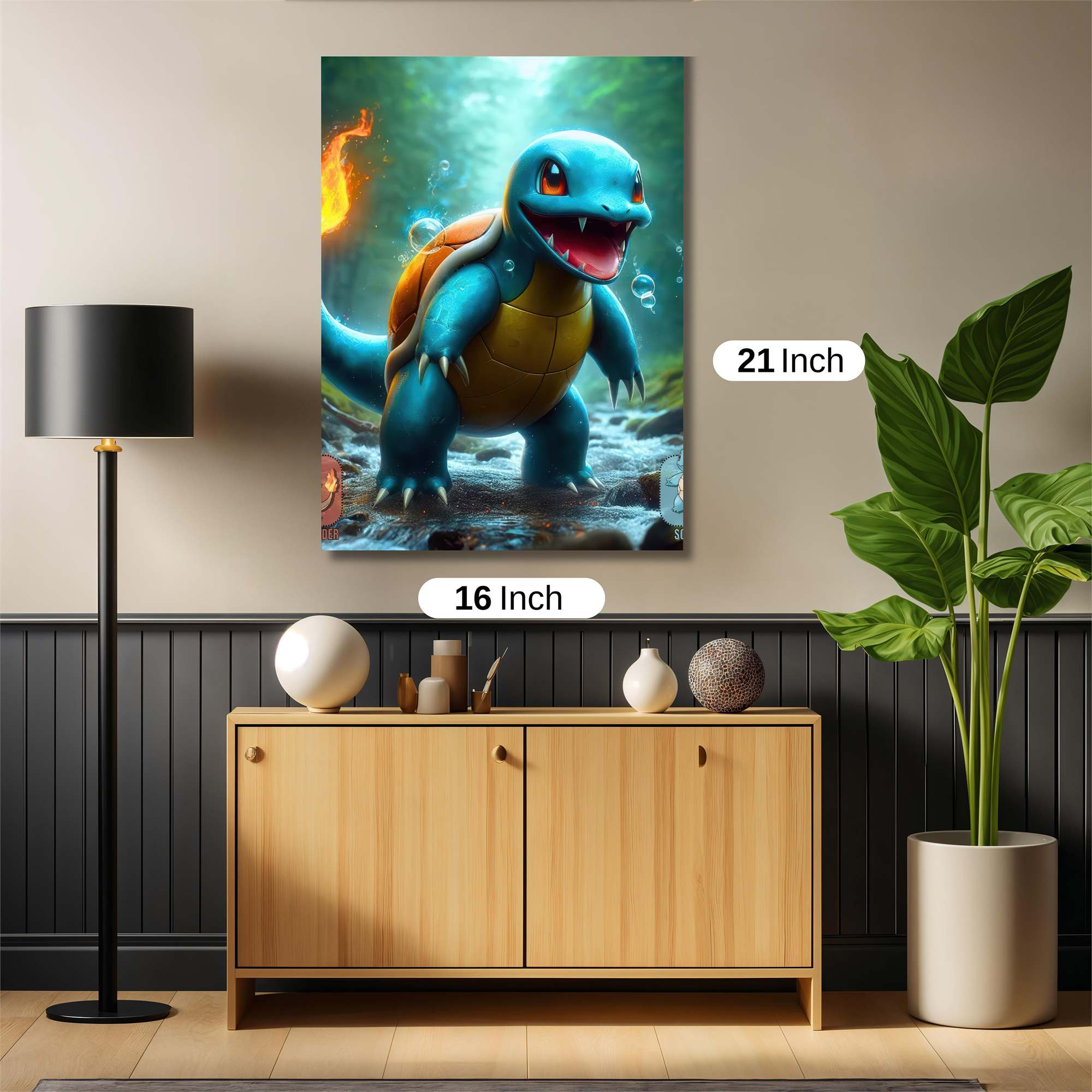Squirtle Fierce Safe Wall Magnetic / M